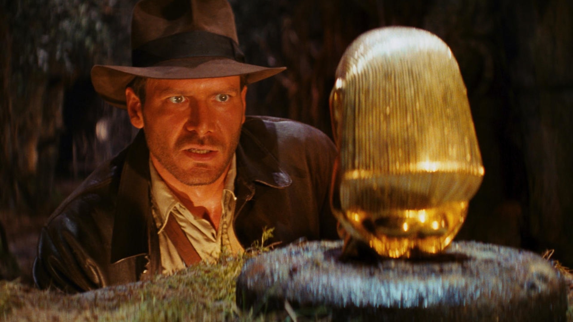 Harrison Ford (Indiana Jones): The iconic fictional character created by George Lucas and Stephen Spielberg. 1920x1080 Full HD Background.