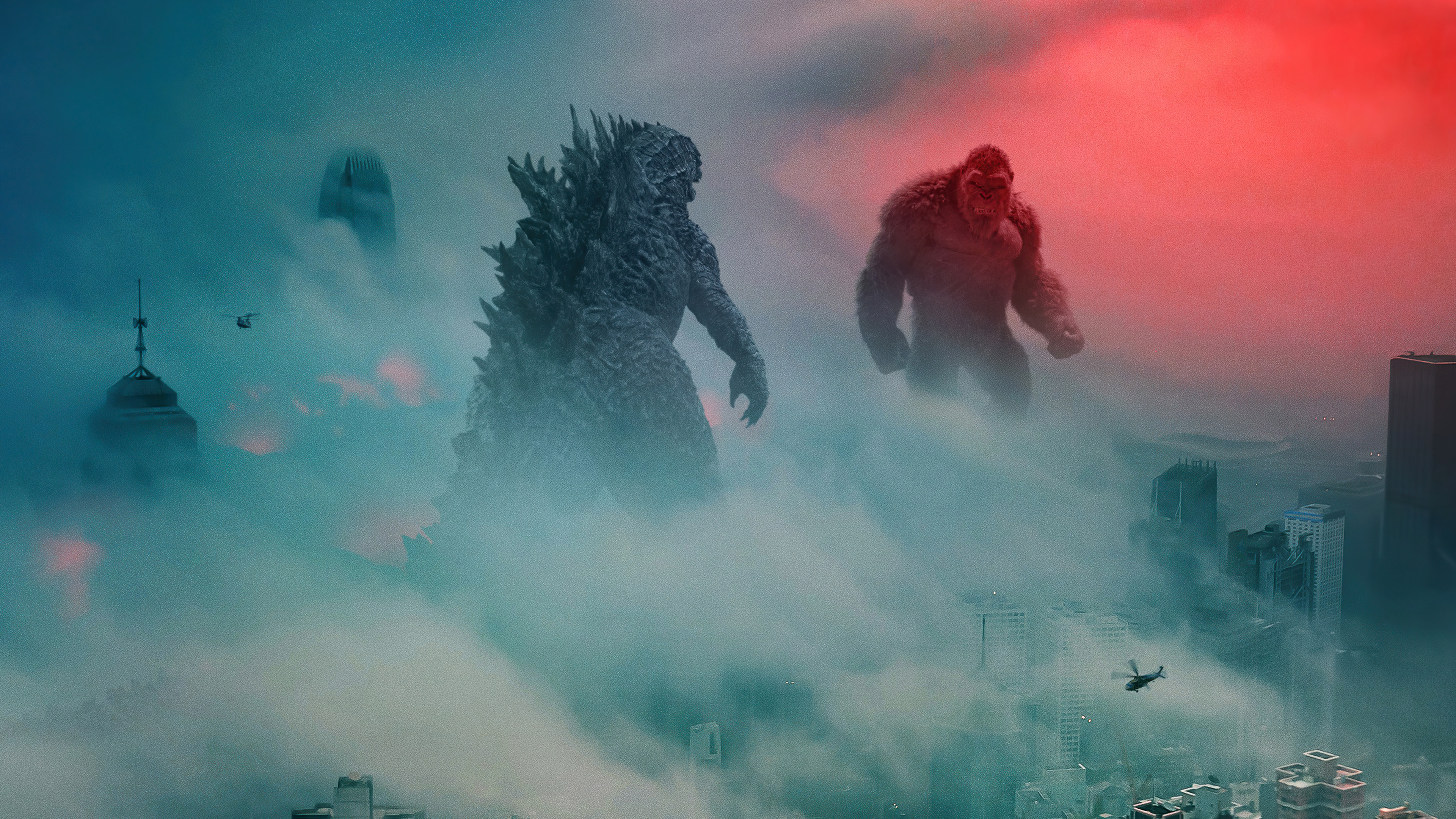 Godzilla: Kong, The fourth film in Legendary Pictures' MonsterVerse. 3840x2160 4K Wallpaper.