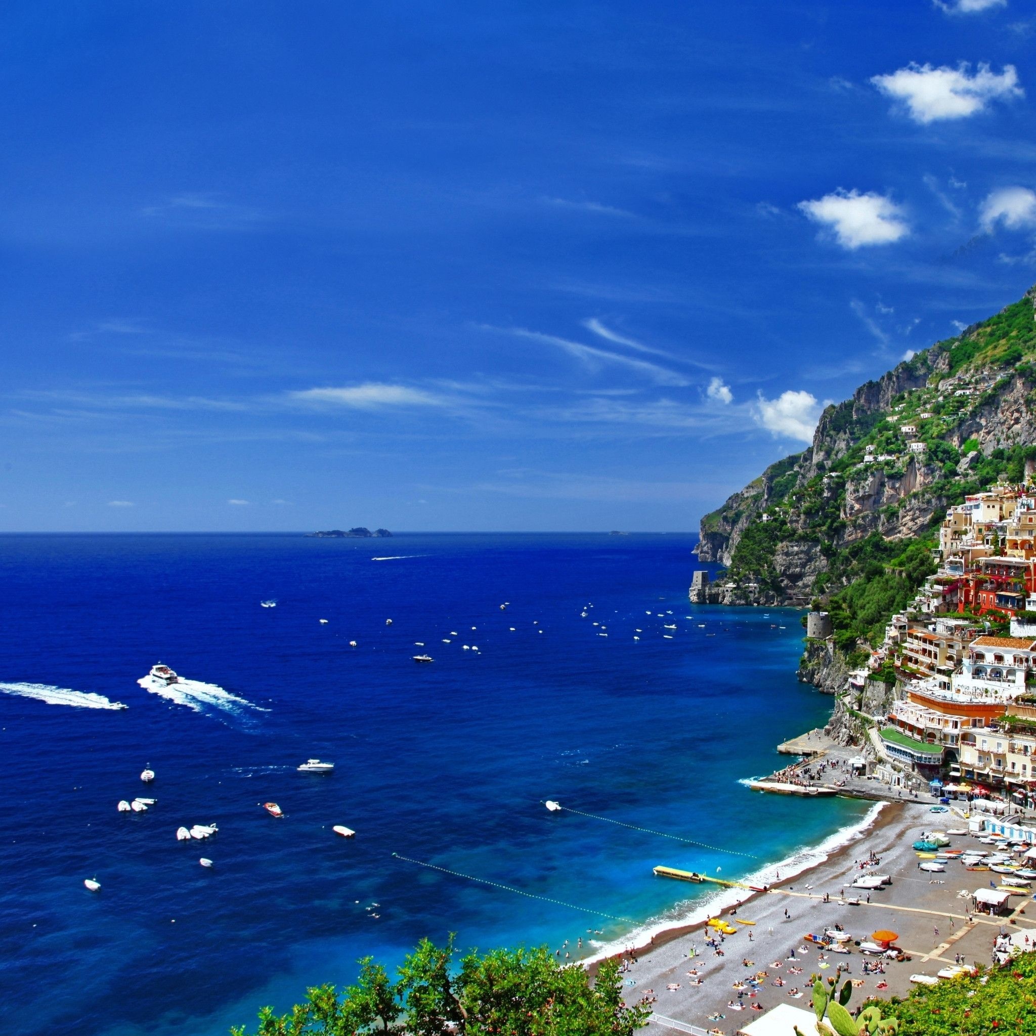 Capri Island, Serene atmosphere, Captivating scenery, Unforgettable experience, 2050x2050 HD Phone