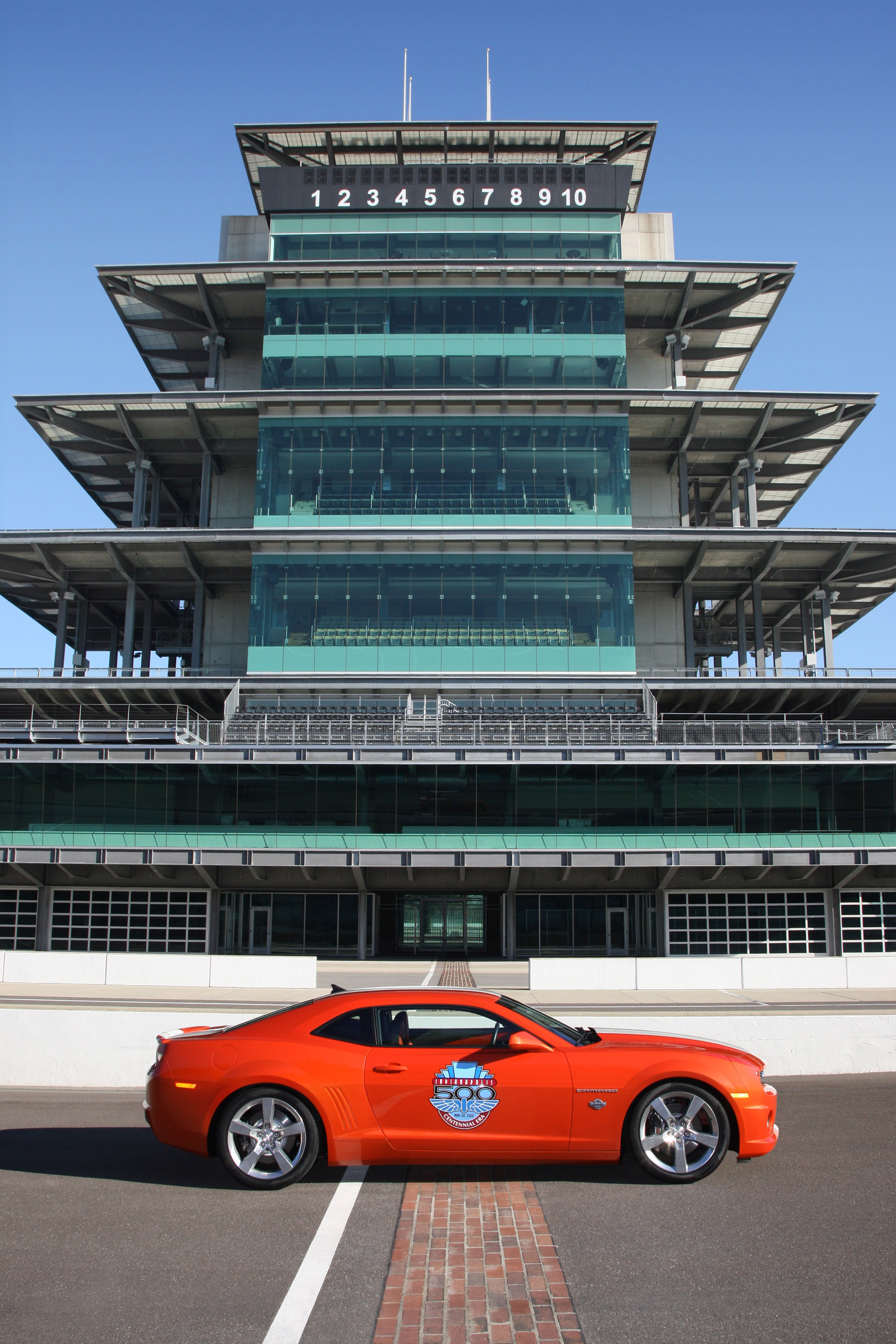 Indianapolis Motor Speedway, Camaro pace car, 2010 HD picture, Speed enthusiasts, 2000x3000 HD Phone