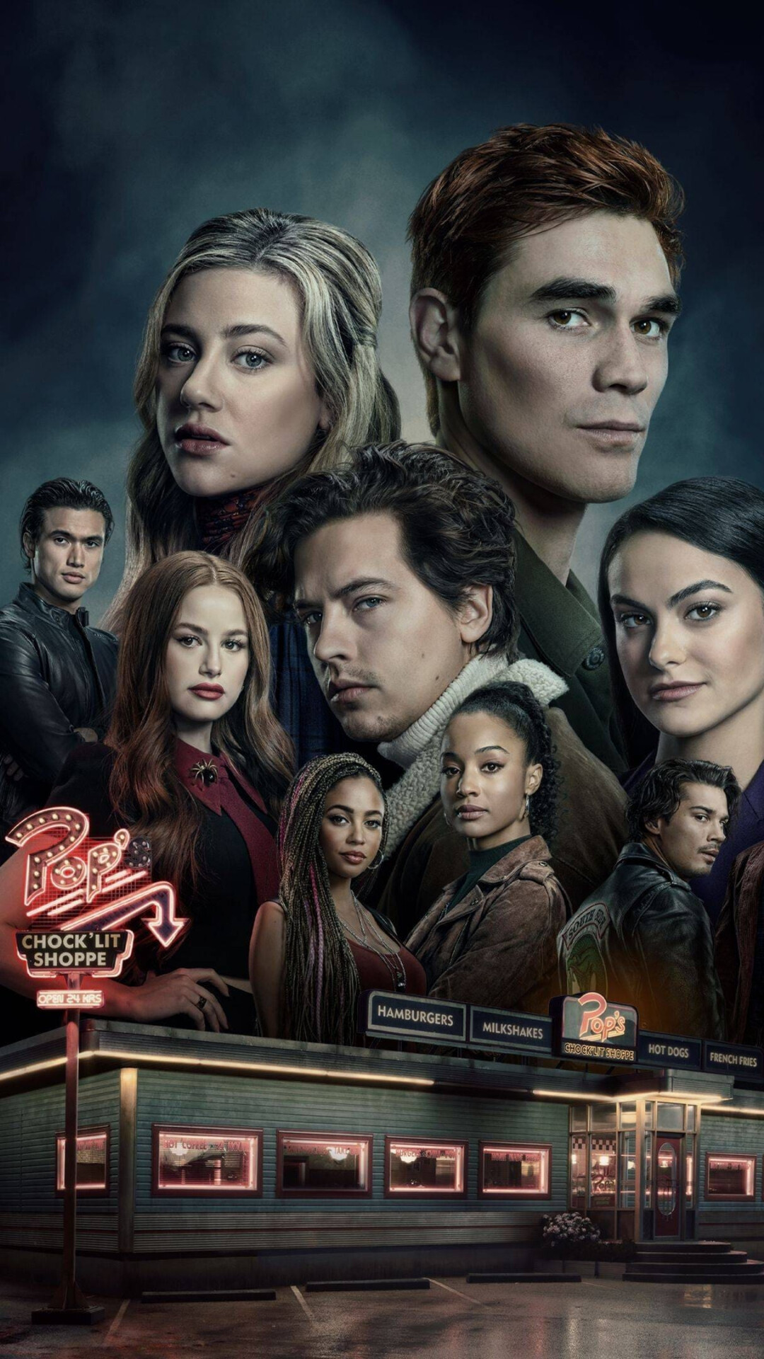 Riverdale (TV Series): An American teen drama based on the characters of Archie Comics, Pop's. 1080x1920 Full HD Wallpaper.