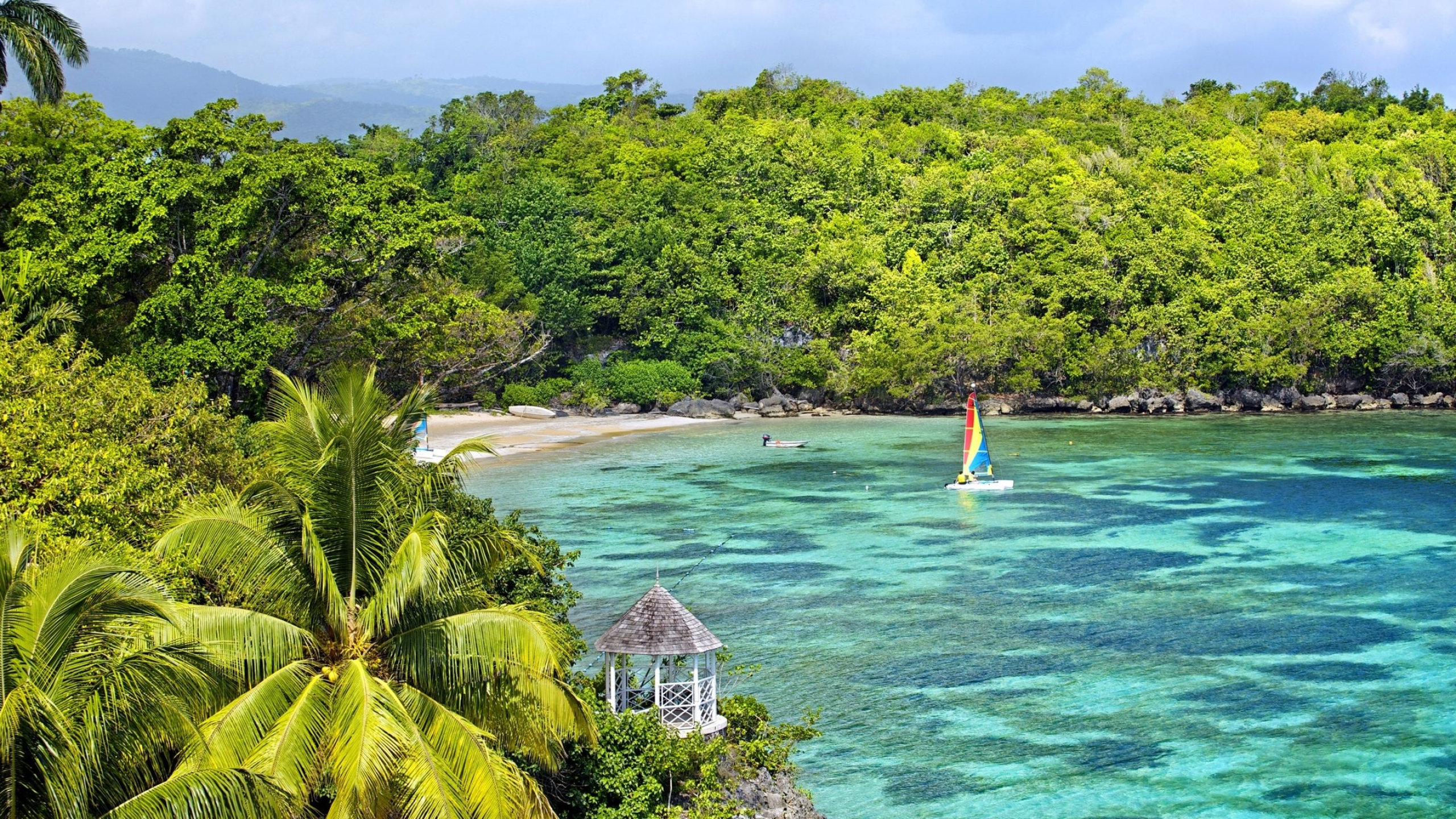 Ocho Rios, Jamaica, Beautiful places, Scenic beauty, 2560x1440 HD Desktop