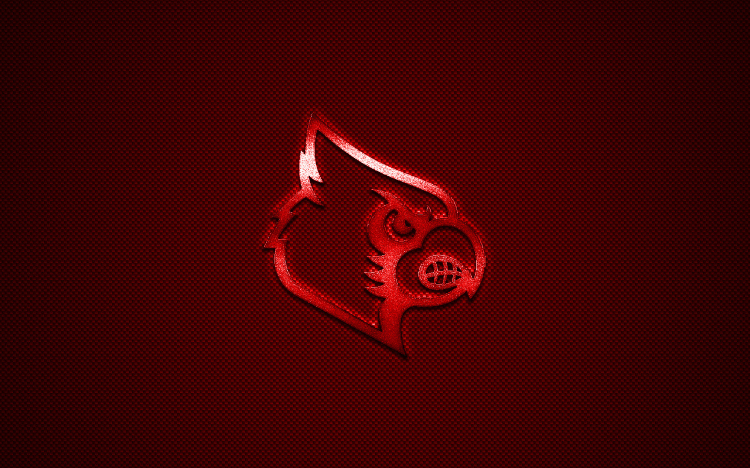Louisville Cardinals, Striking logo, American football club, Authentic design, 2560x1600 HD Desktop