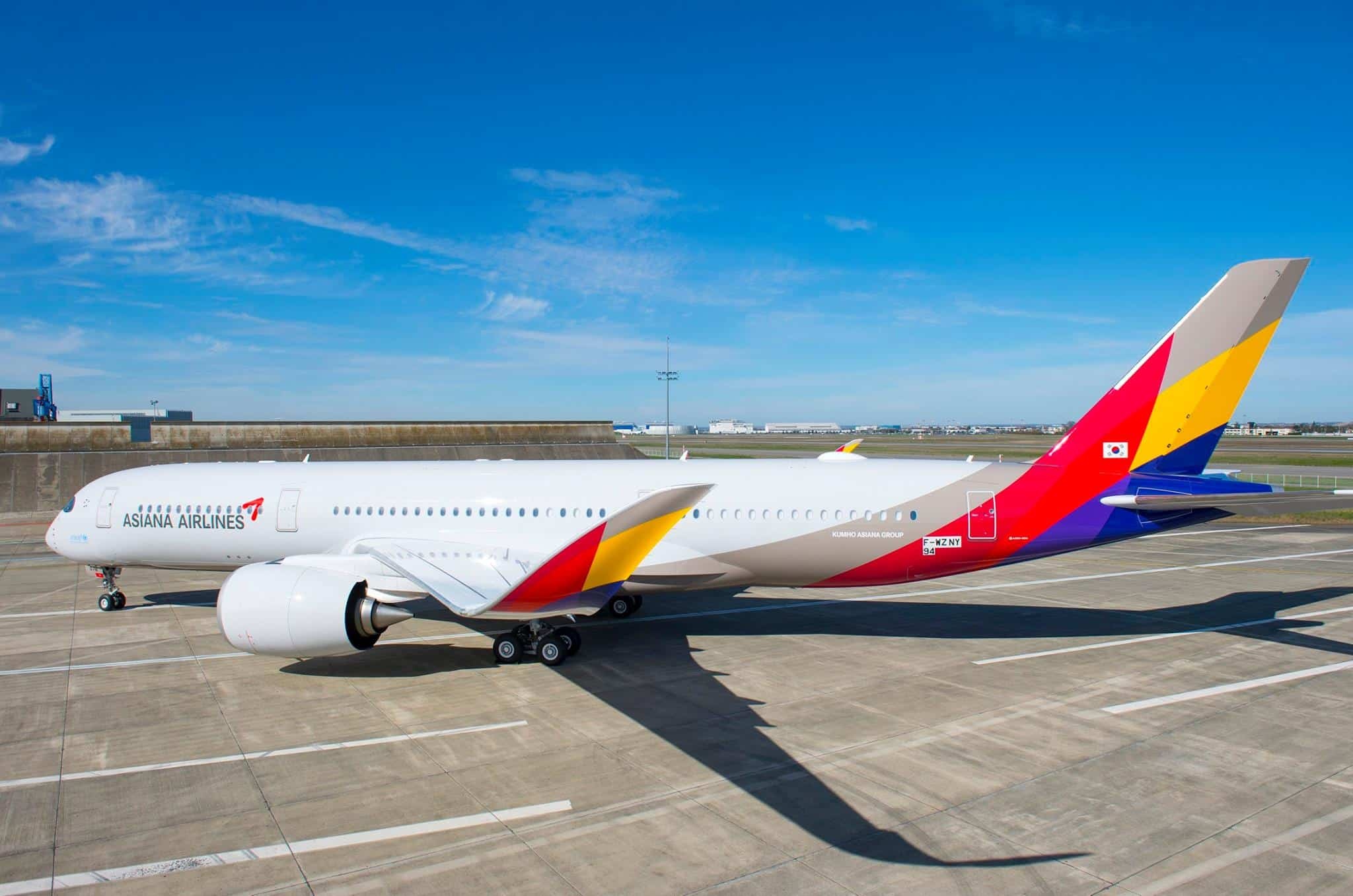 Asiana Airlines (Travels), Airbus A350-900, New aircraft delivery, Fleet expansion, 2050x1360 HD Desktop