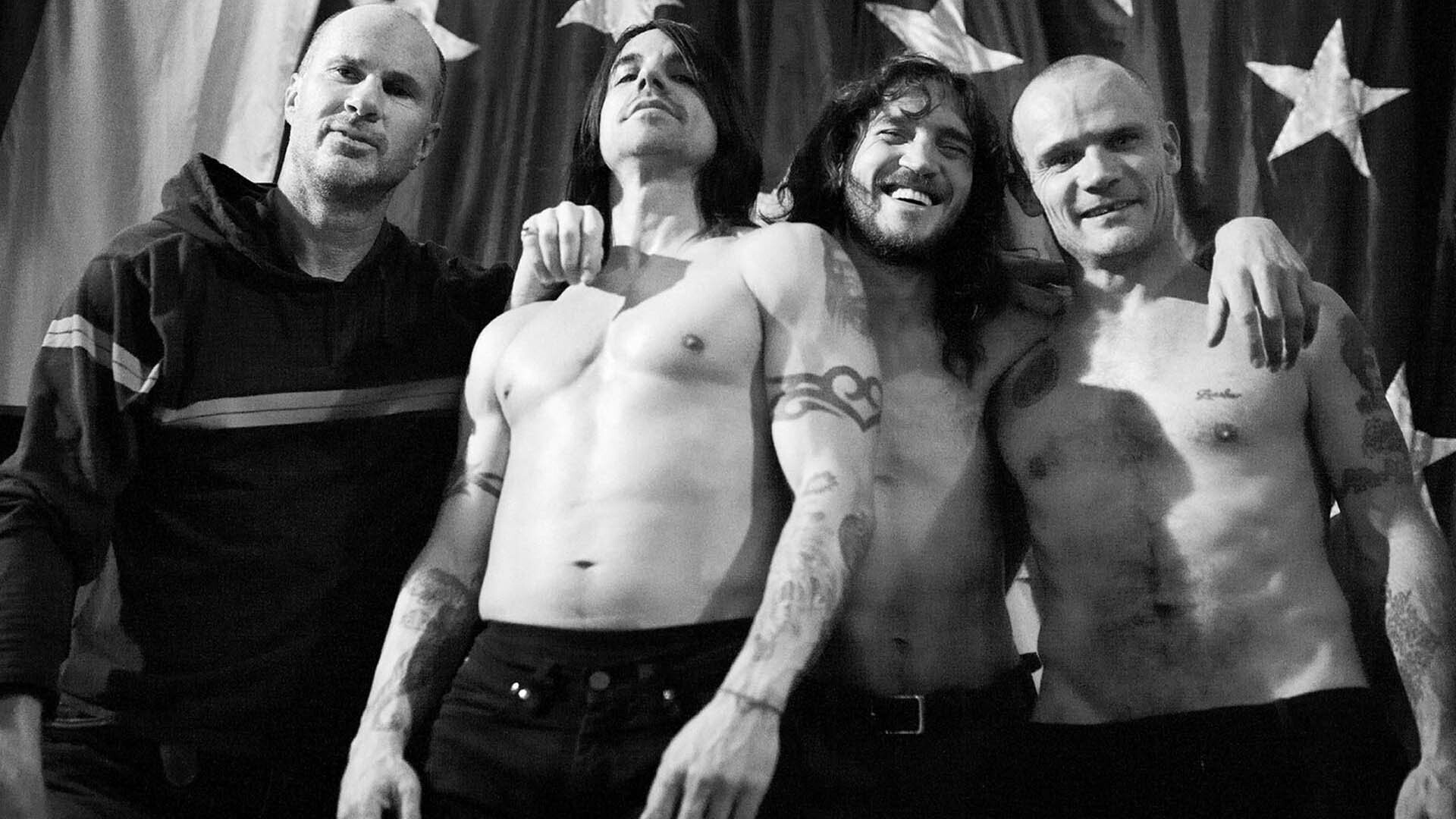 Red Hot Chilli Peppers: RHCP, Funk, Rock, Alternative, Black-and-white. 1920x1080 Full HD Background.