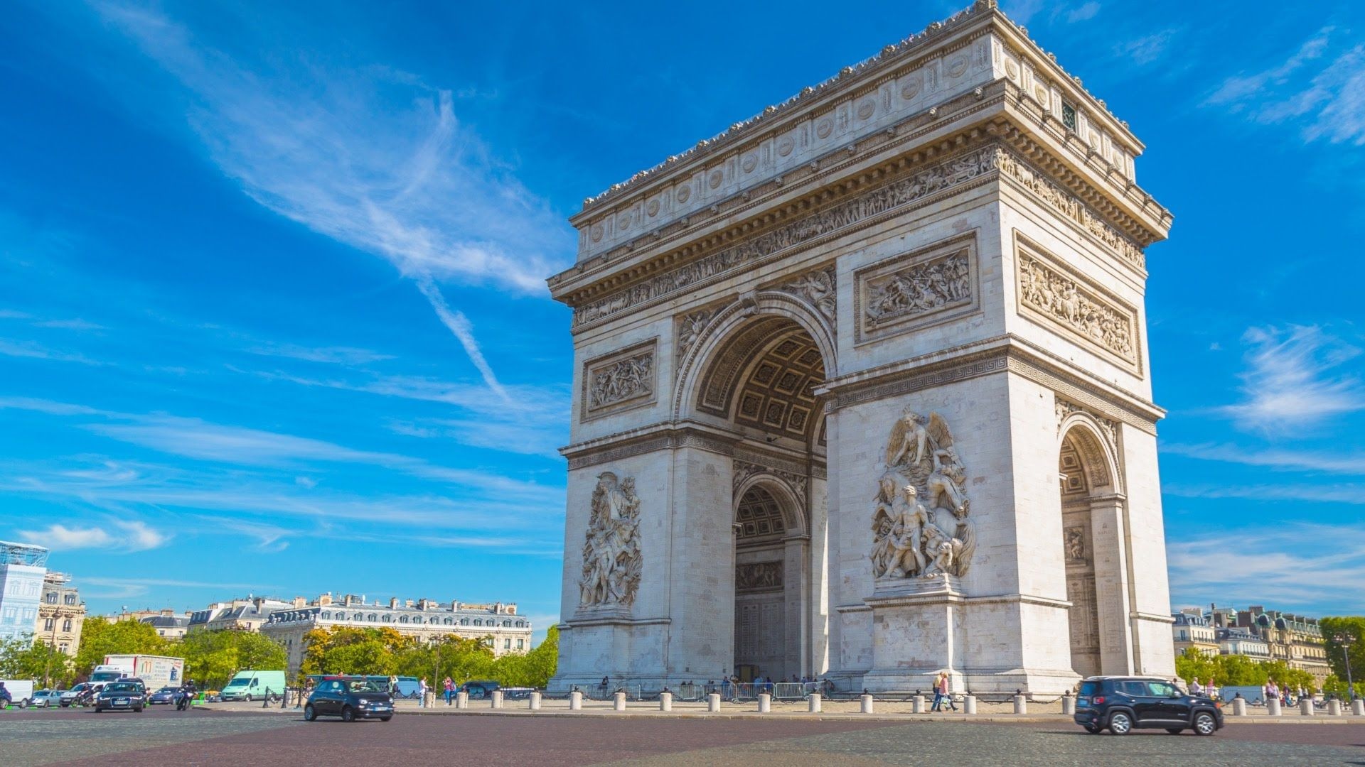 Arc de Triomphe, Parisian landmark, France travel, Must-visit in Paris, 1920x1080 Full HD Desktop