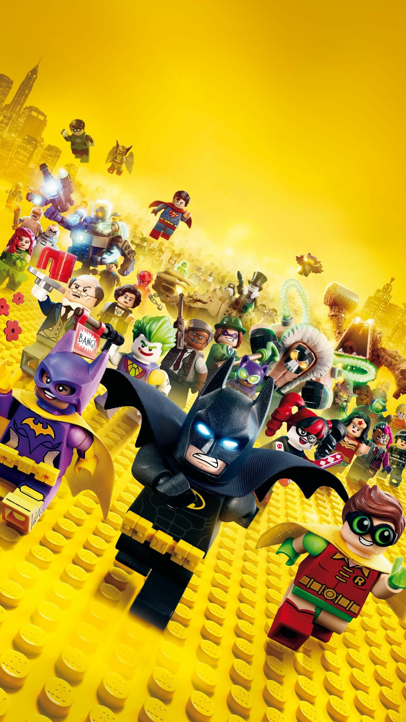 The Lego Movie: 2017 animated film, Based on the characters from the DC Universe created by DC Comics. 1540x2740 HD Wallpaper.