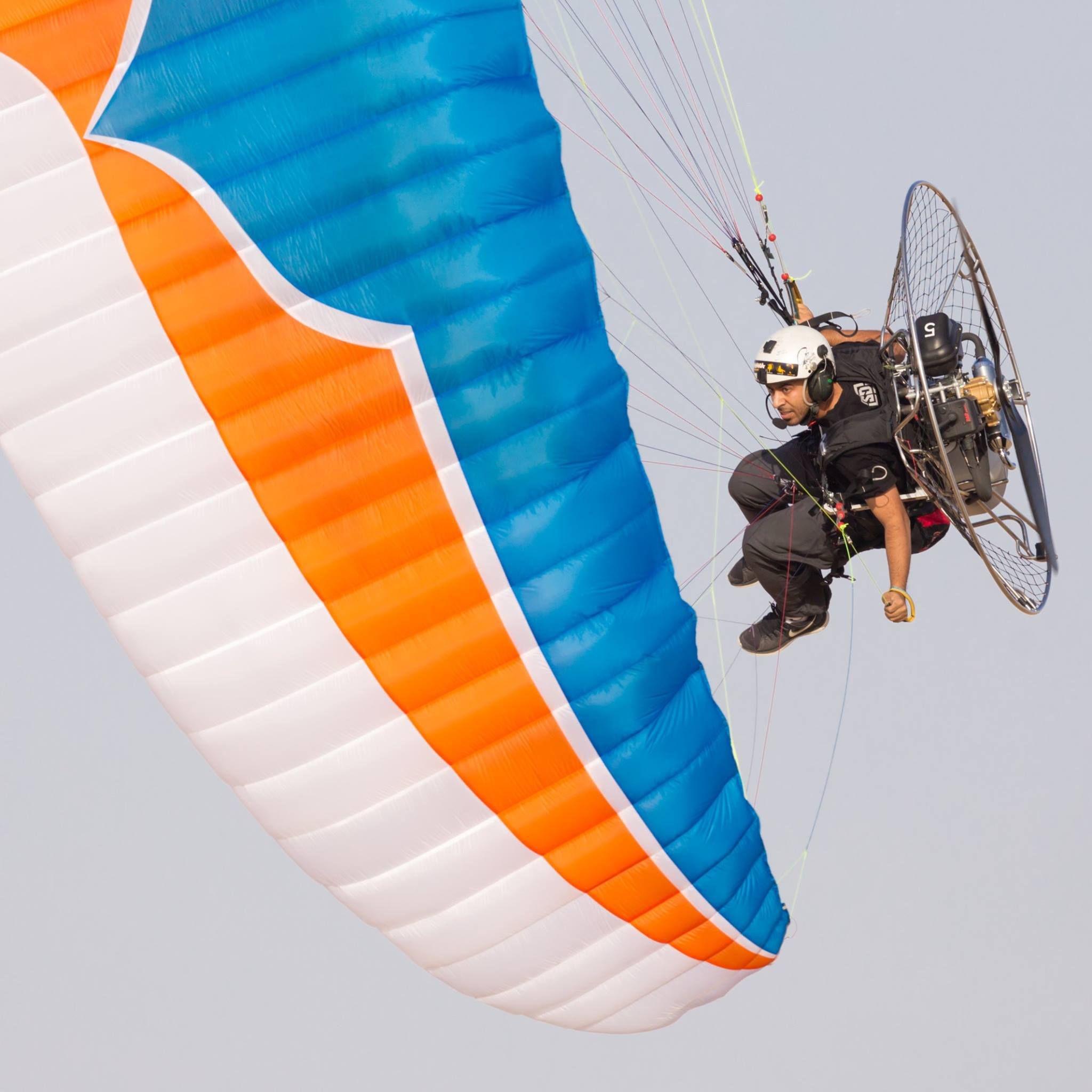 Join us, Paramotor pilot, Sky adventure, Air sports thrill, 2050x2050 HD Phone