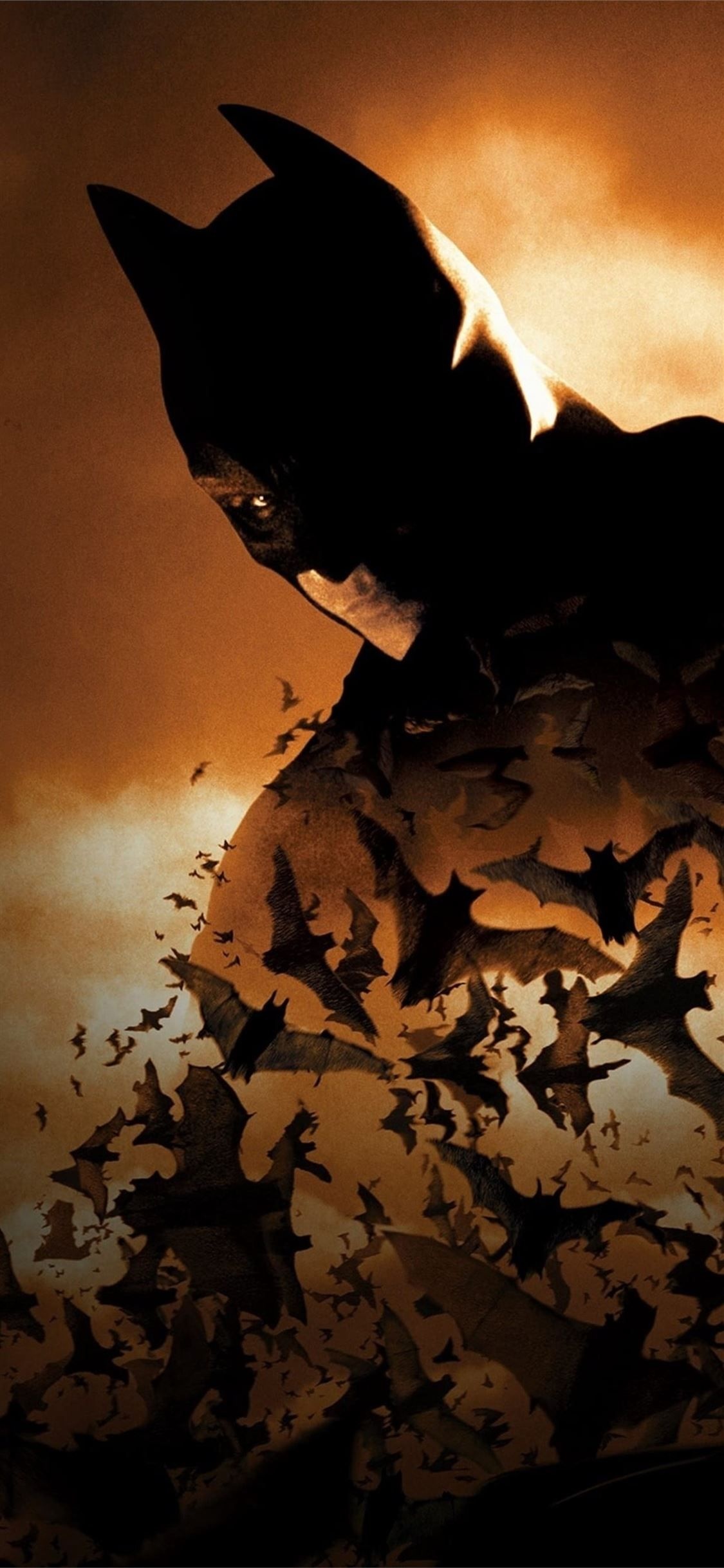 Batman Begins, 4k poster, Superheroes movies, Batman, 1130x2440 HD Phone