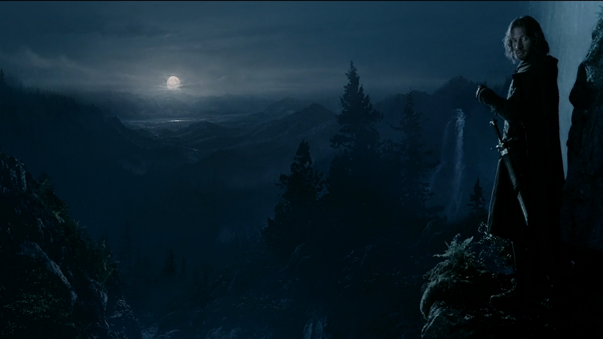 The Two Towers, Iconic shot, Epic cinematography, Lord of the Rings, 1920x1080 Full HD Desktop