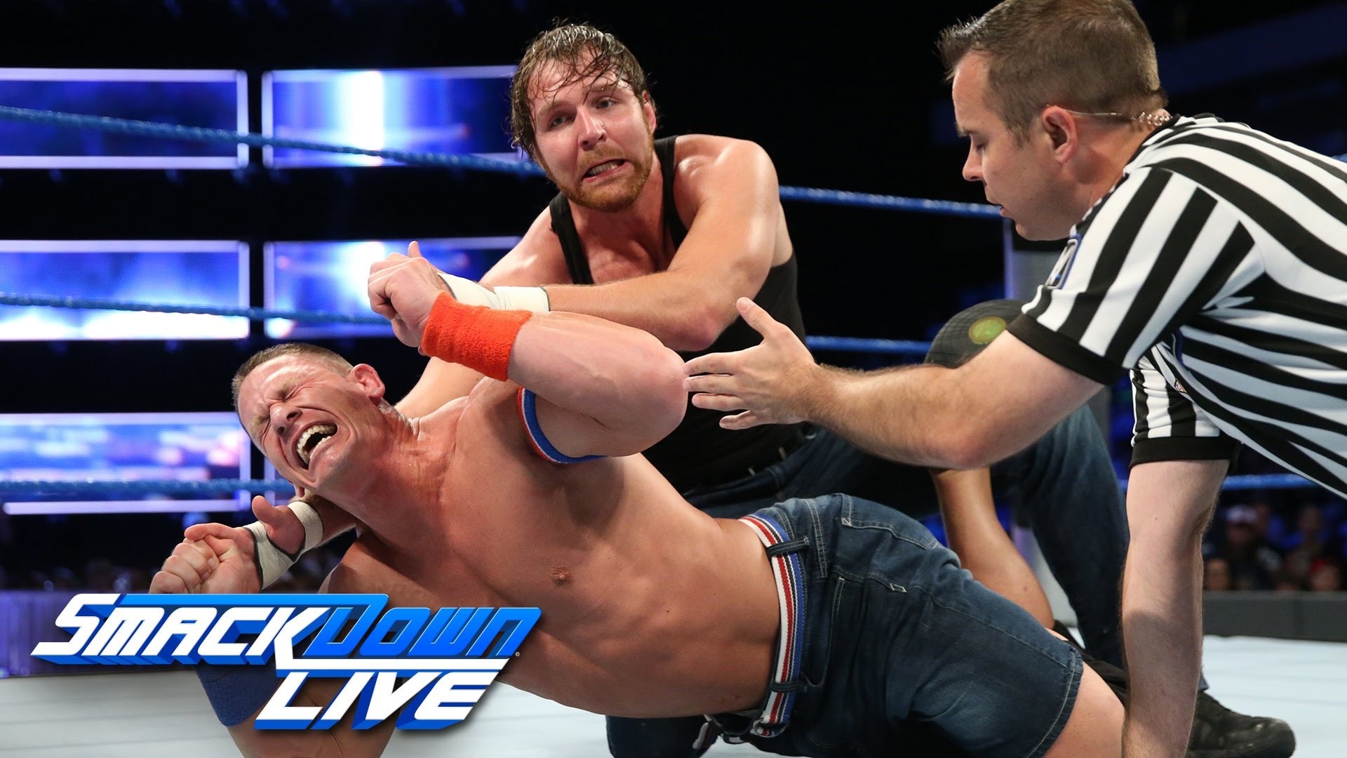 SmackDown showdown, High-energy matches, WWE superstars, Exciting clashes, 1920x1080 Full HD Desktop