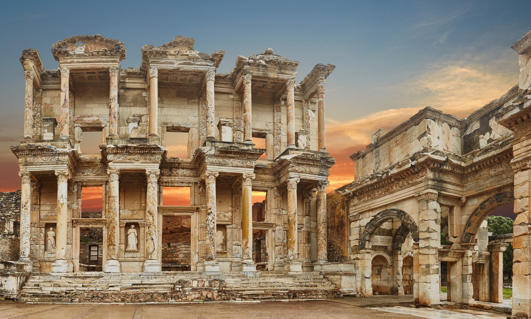 Ephesus, Visitor restrictions, Ancient city, Virus prevention measures, 2240x1350 HD Desktop