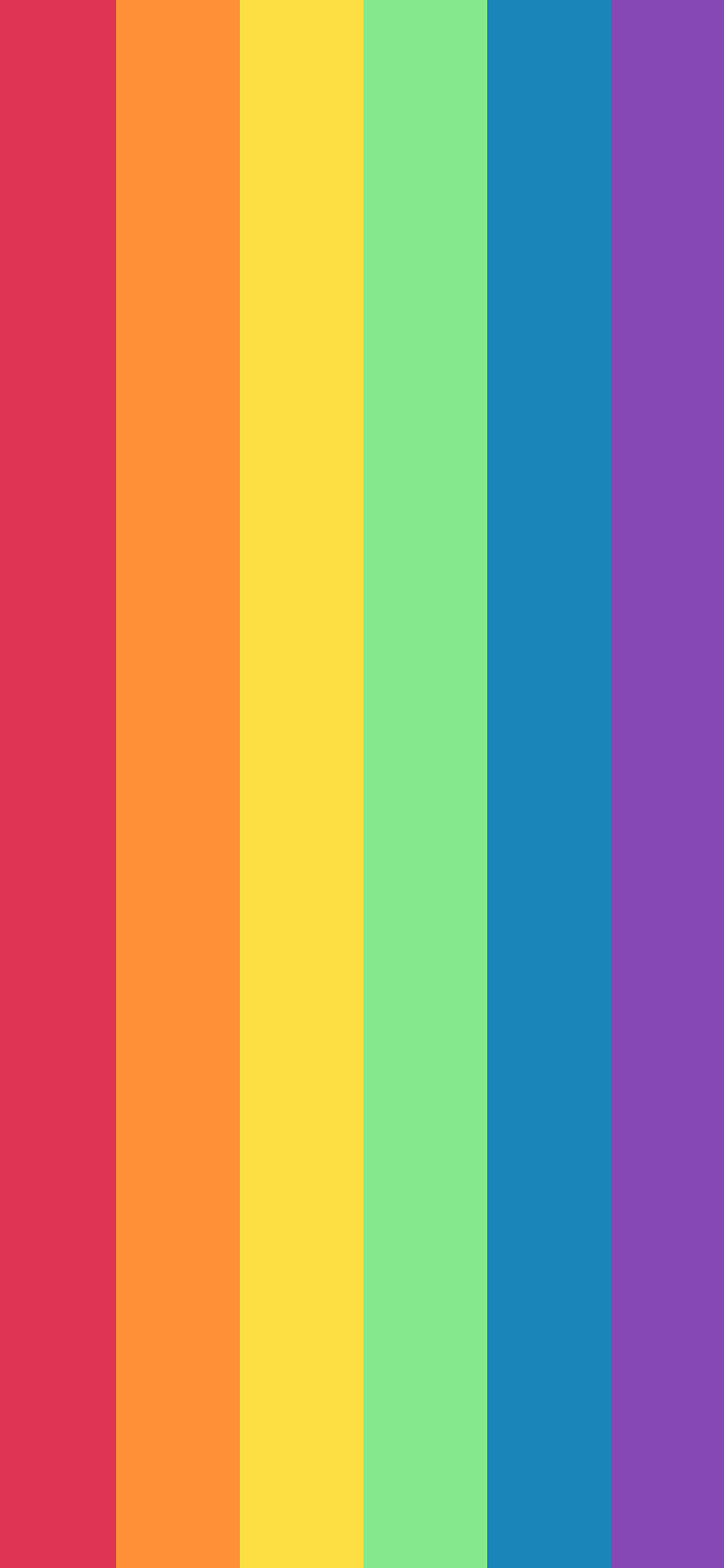 Rainbow Colors: Minimalism, Symmetry, Two-dimensional space. 1250x2690 HD Background.