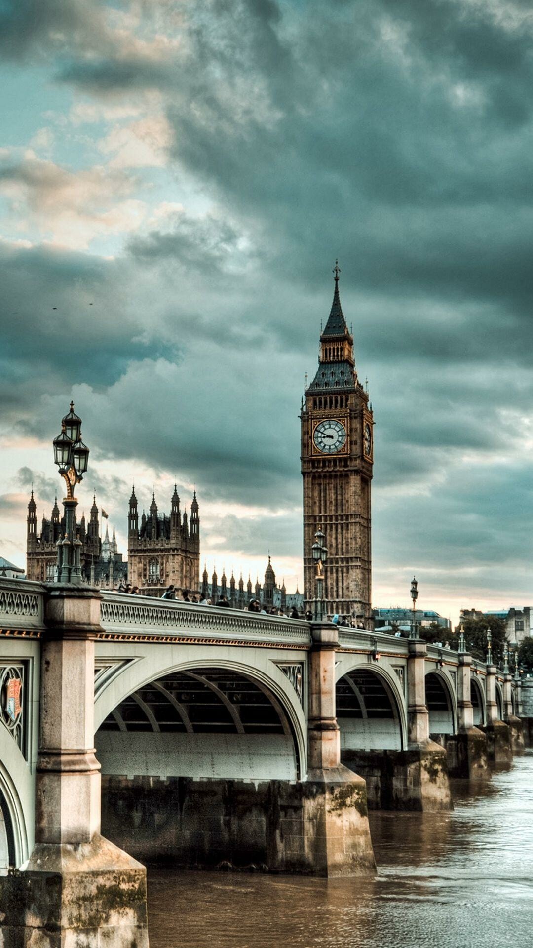 United Kingdom: London, Big Ben, The Irish Sea separates Great Britain from Ireland. 1080x1920 Full HD Wallpaper.