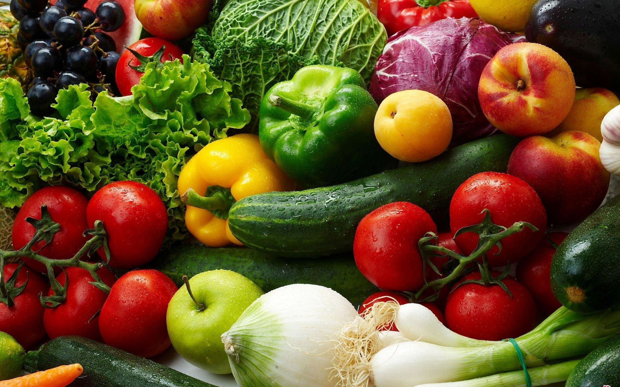 Vegetables: Plants used for food, Roots, stems and leaves. 2560x1600 HD Wallpaper.