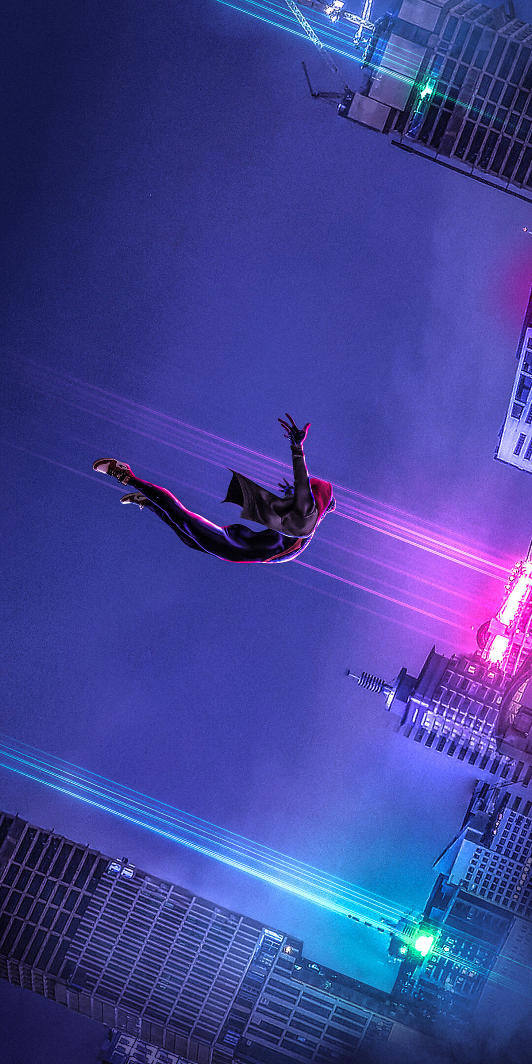 Spider-Man: Into the Spider-Verse: The film's concept is loosely based on the Spider-Man Vol 2 run of the Marvel comics. 1080x2160 HD Background.