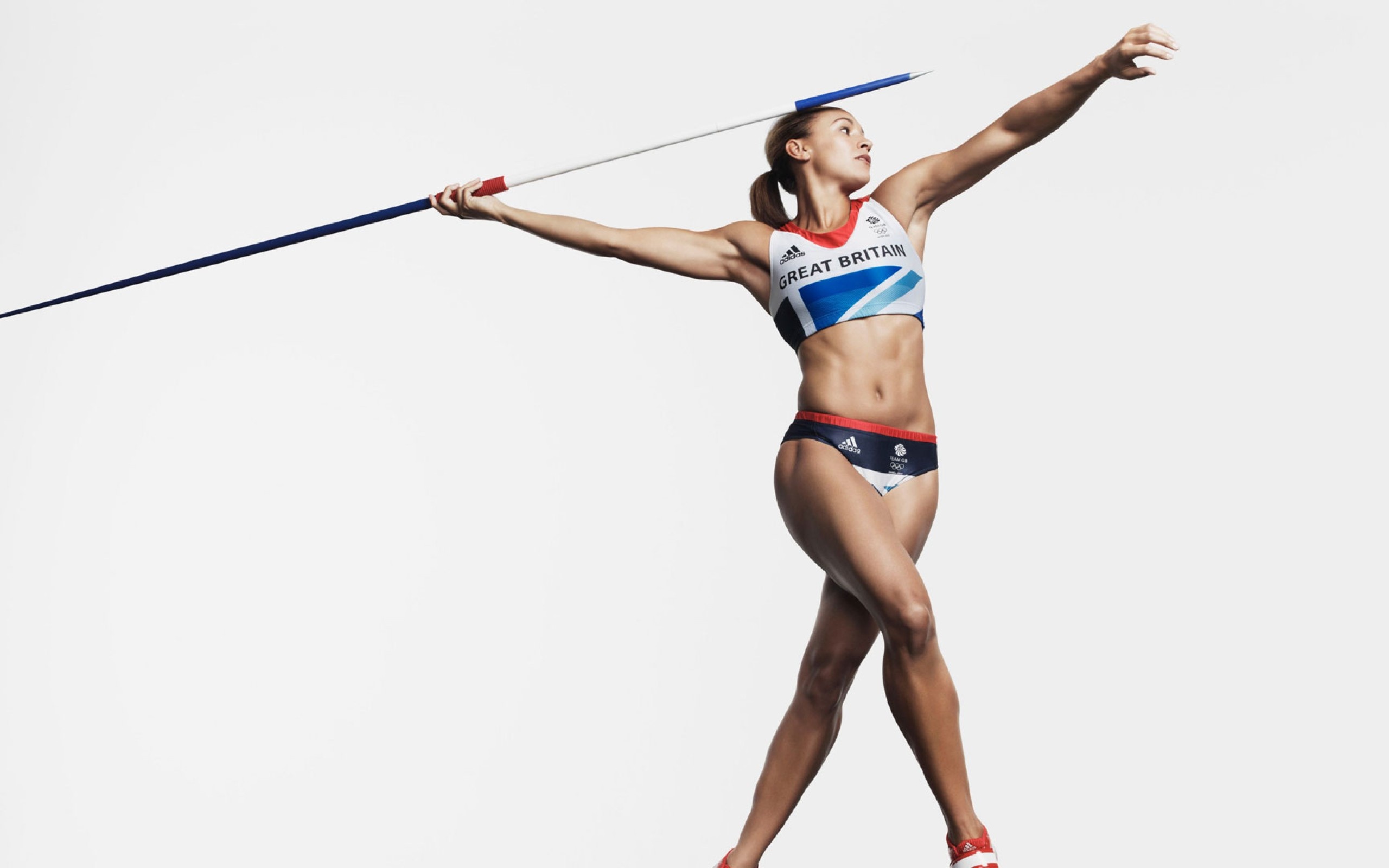 Javelin Throw: Jessica Ennis, Team GB, A track and field event where a spear is tossed. 2560x1600 HD Background.