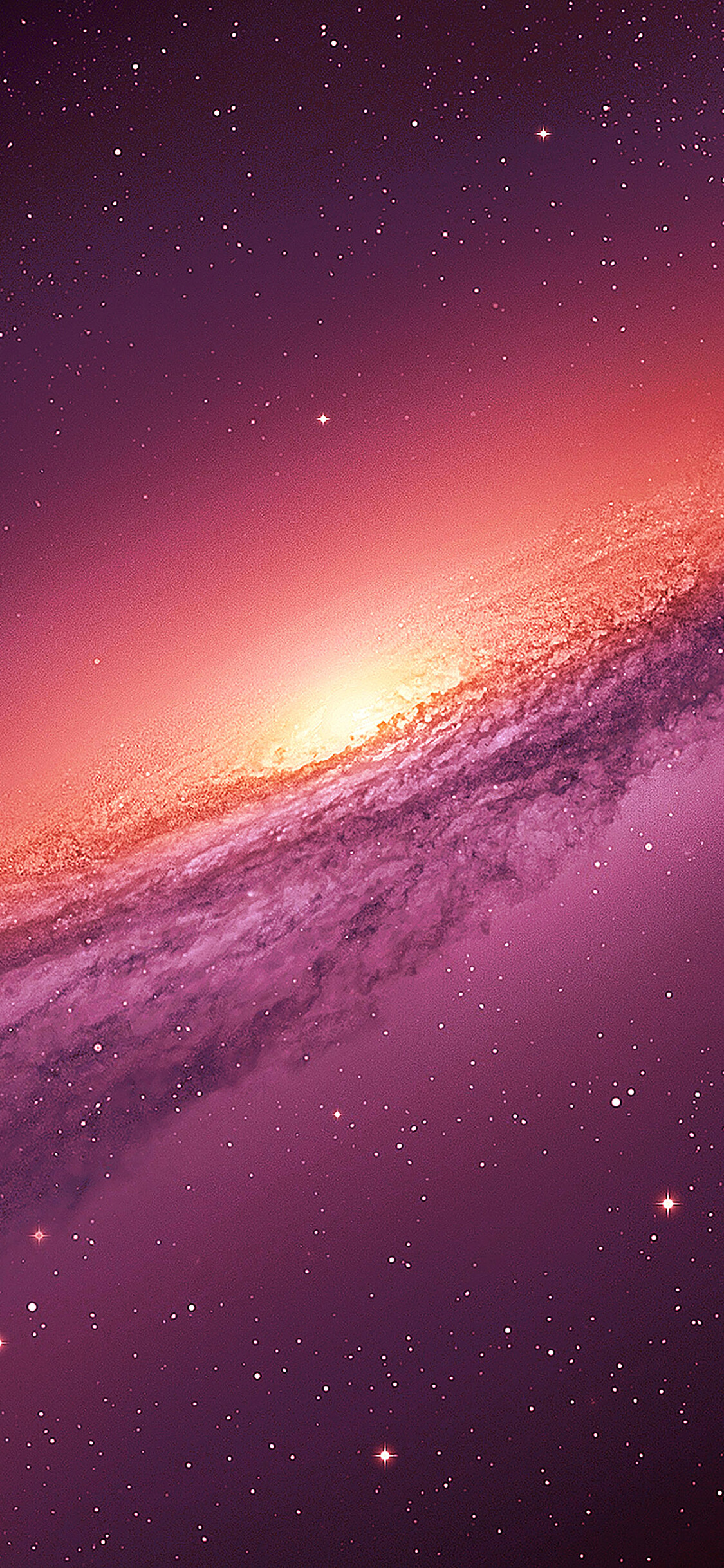 Galaxy: A concentrations of millions or billions of stars, together with gas clouds and pockets of dust. 1130x2440 HD Wallpaper.