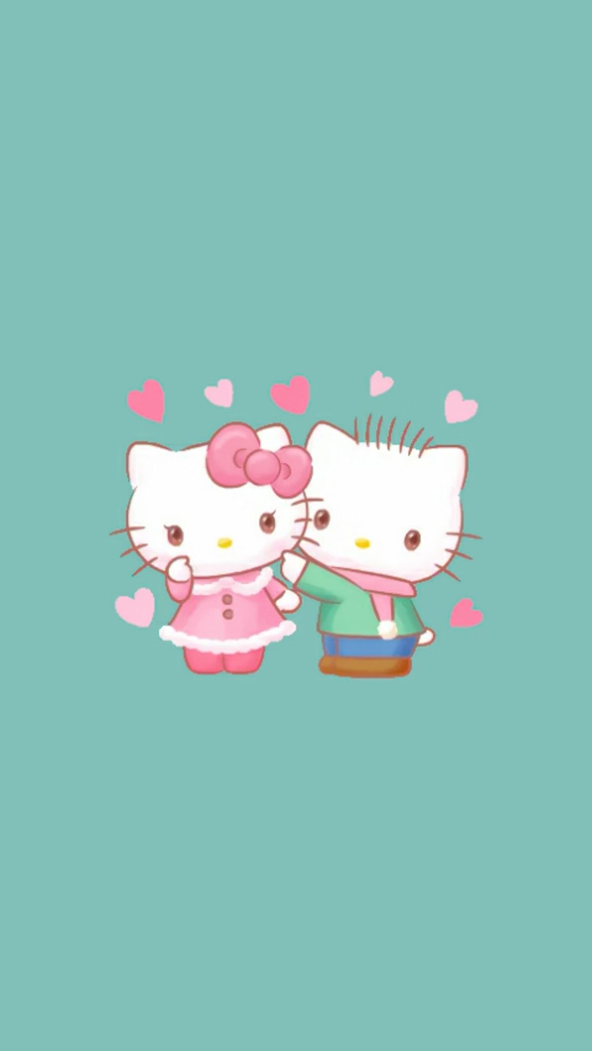In love, Hello Kitty Winter Wallpaper, 1160x2050 HD Handy