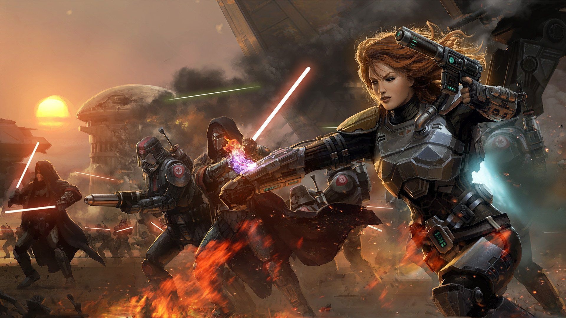 Shadows of the Force, The Old Republic ideas, Star Wars art, Force-sensitive characters, 1920x1080 Full HD Desktop