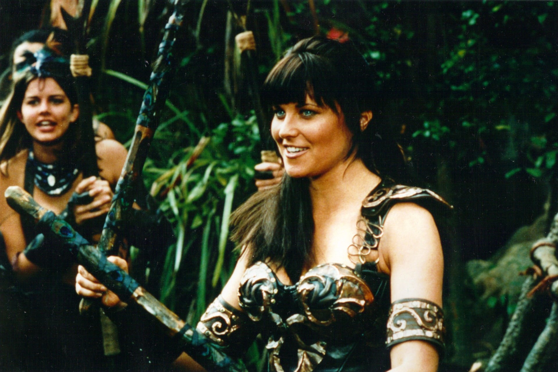 Xena: Warrior Princess (TV Series): A former female warlord, A famous protagonist, Played by Lucy Lawless. 1920x1290 HD Wallpaper.