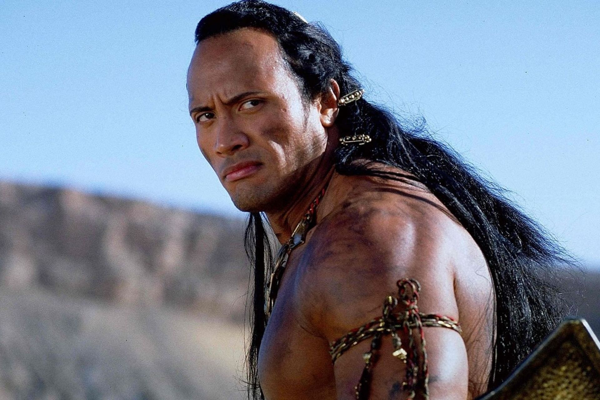Dwayne Johnson (The Scorpion King): Born in the kingdom of Akkad, Set out to join the Black Scorpions warrior group. 1920x1280 HD Wallpaper.