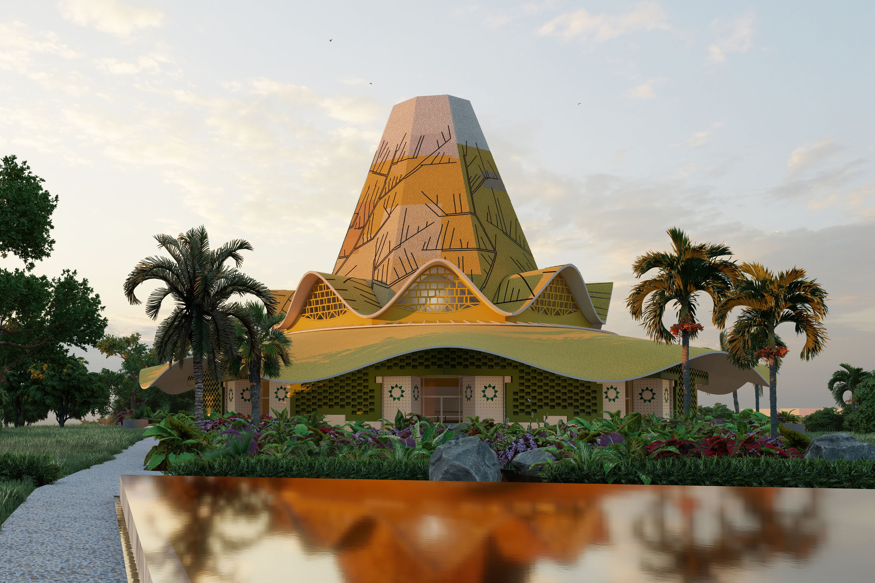 First Bahai temple, DRC, Design unveiled, Congo-Brazzaville, 3000x2000 HD Desktop