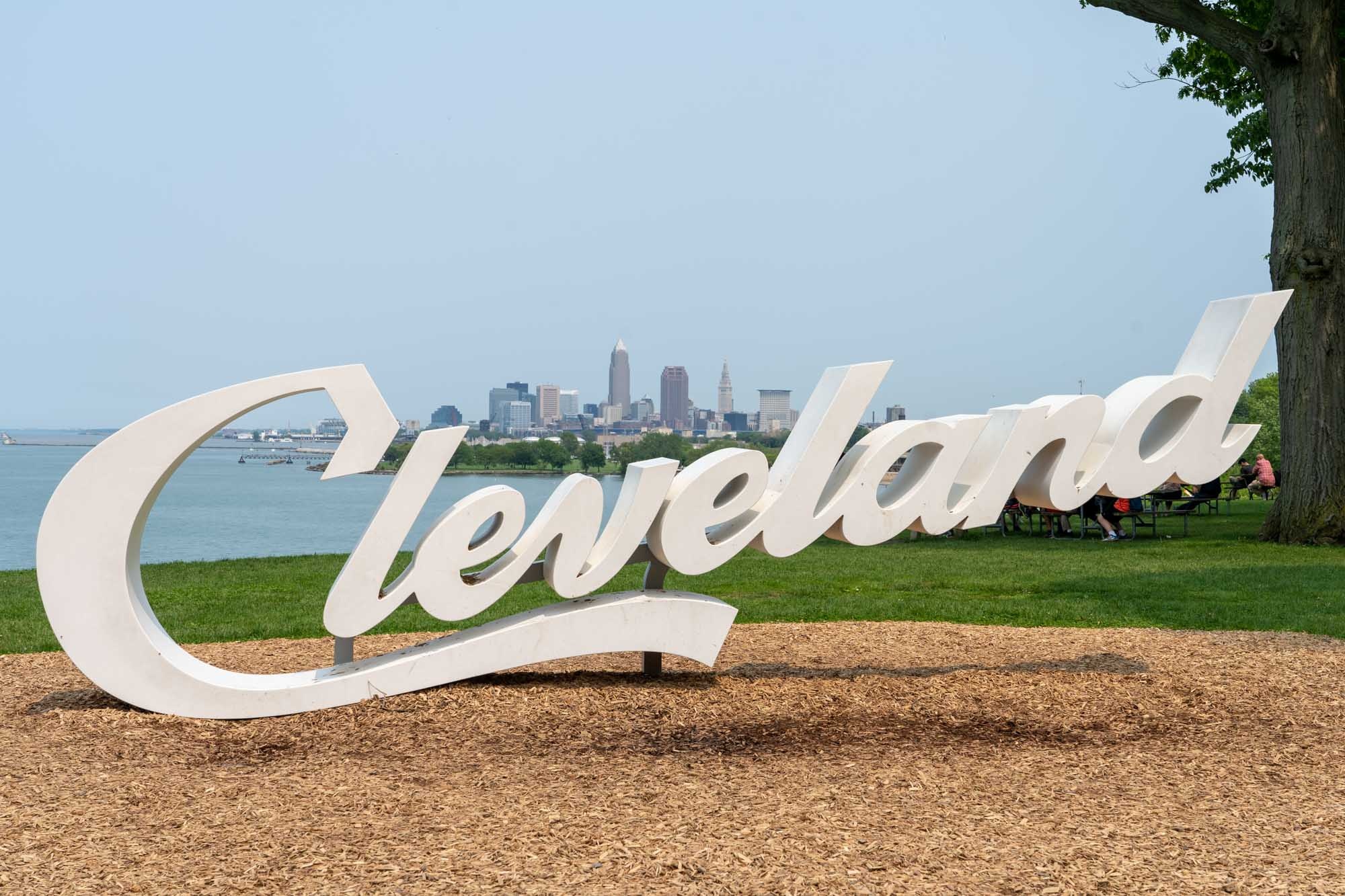 Cleveland, City pride, Cleveland script signs, Iconic landmarks, 2000x1340 HD Desktop