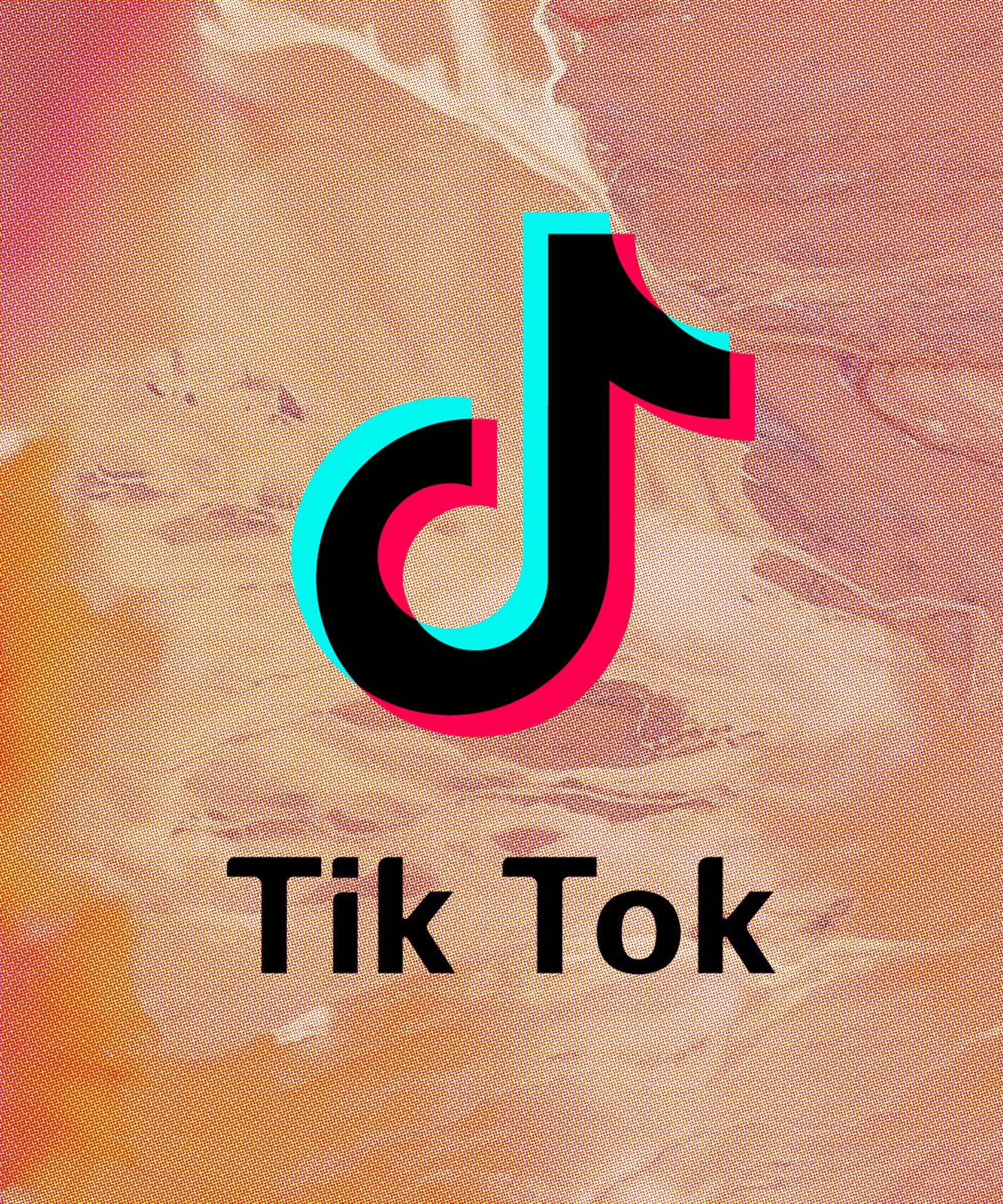 TikTok: A video-sharing app, allowing users to create and share short-form videos on any topic. 2000x2400 HD Background.