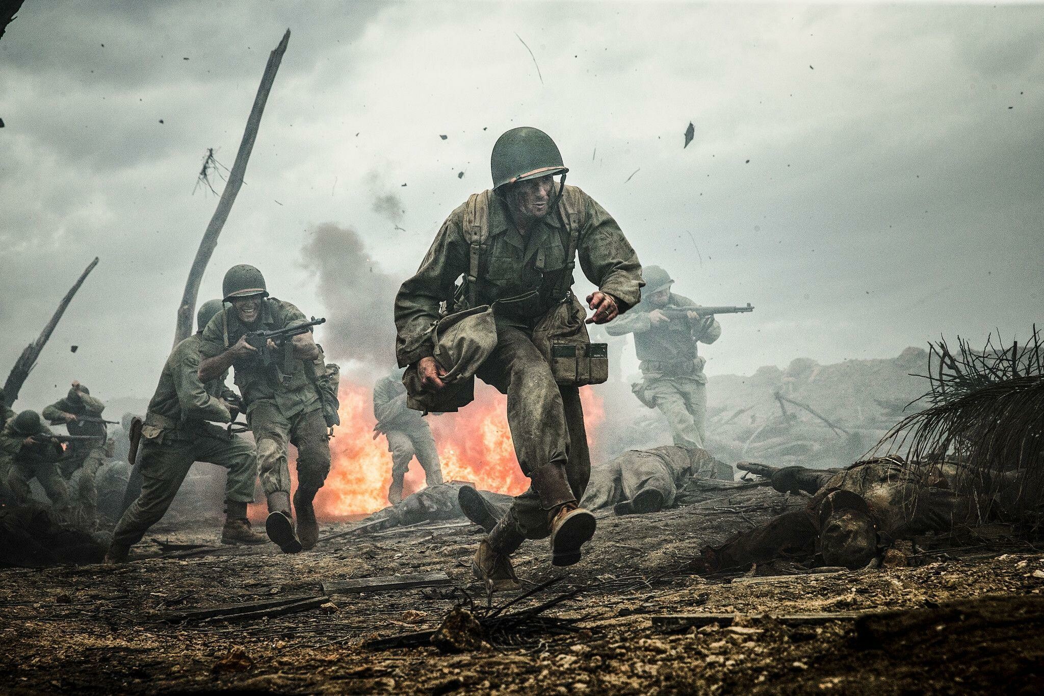 Hacksaw Ridge: The first film directed by Mel Gibson since Apocalypto (2006). 2050x1370 HD Background.