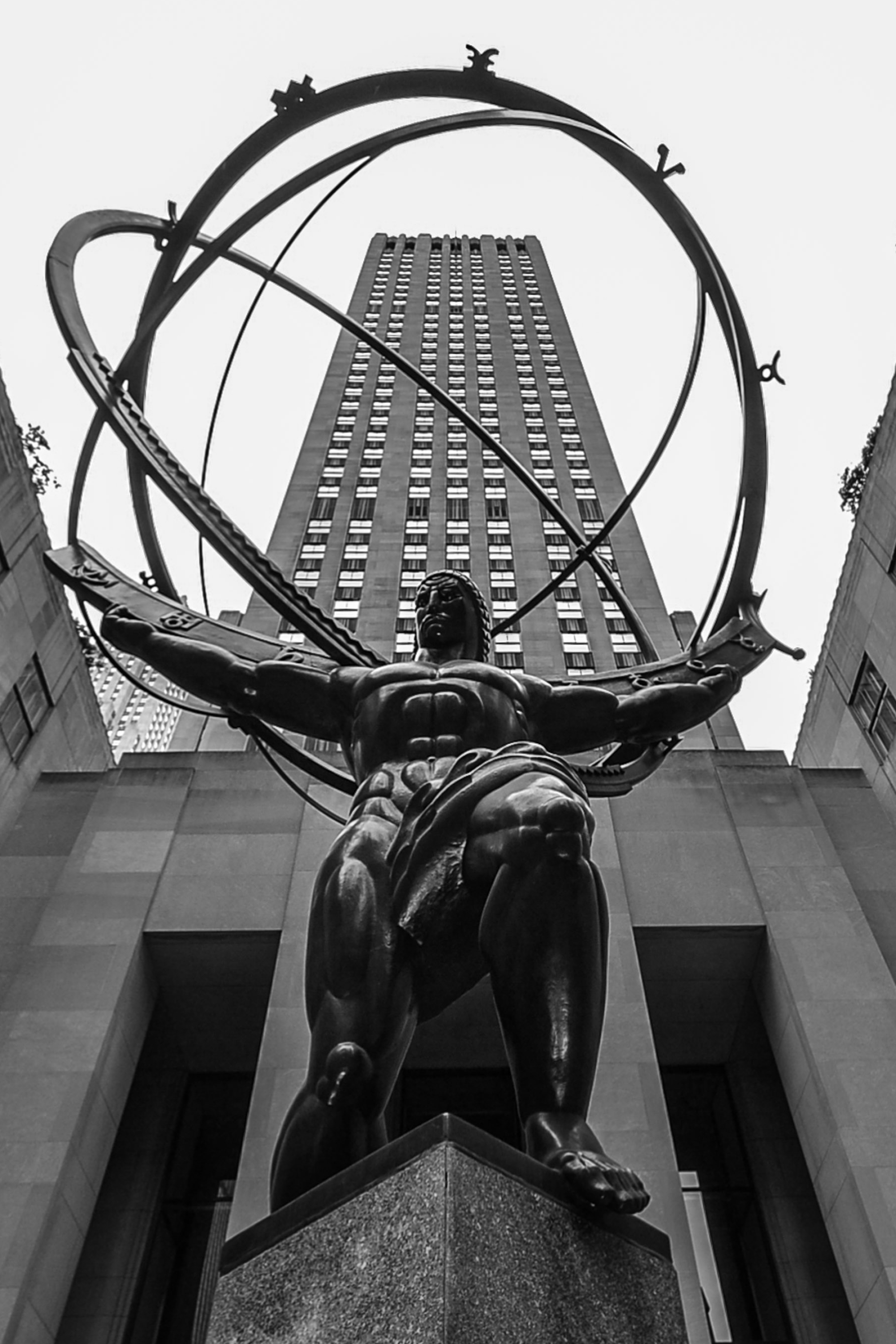 Rockefeller Center, The Atlas, Photography, Urban exploration, 2000x3000 HD Phone