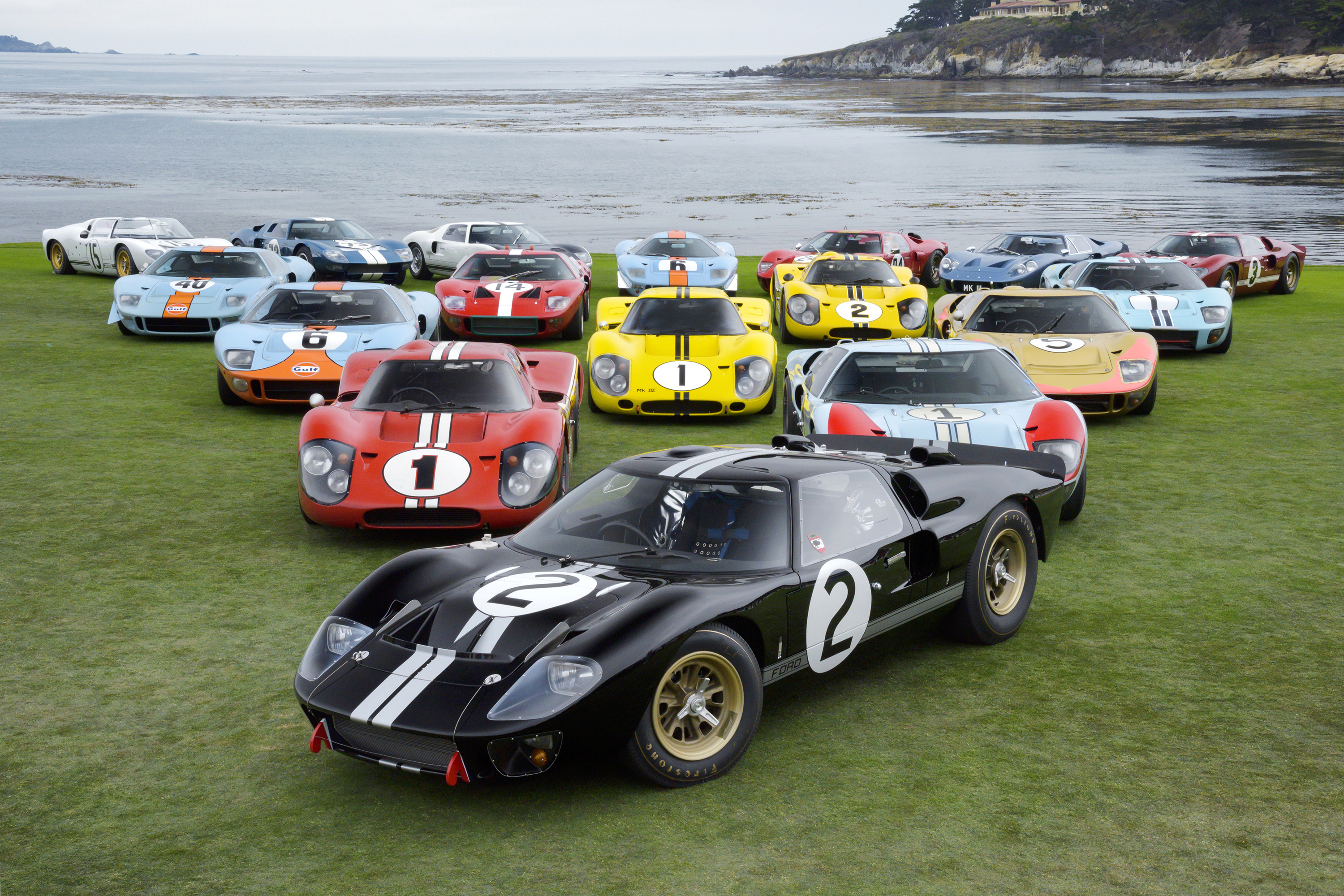 Le Mans (Sports), Ford GT, Black car, Red car, 3000x2000 HD Desktop