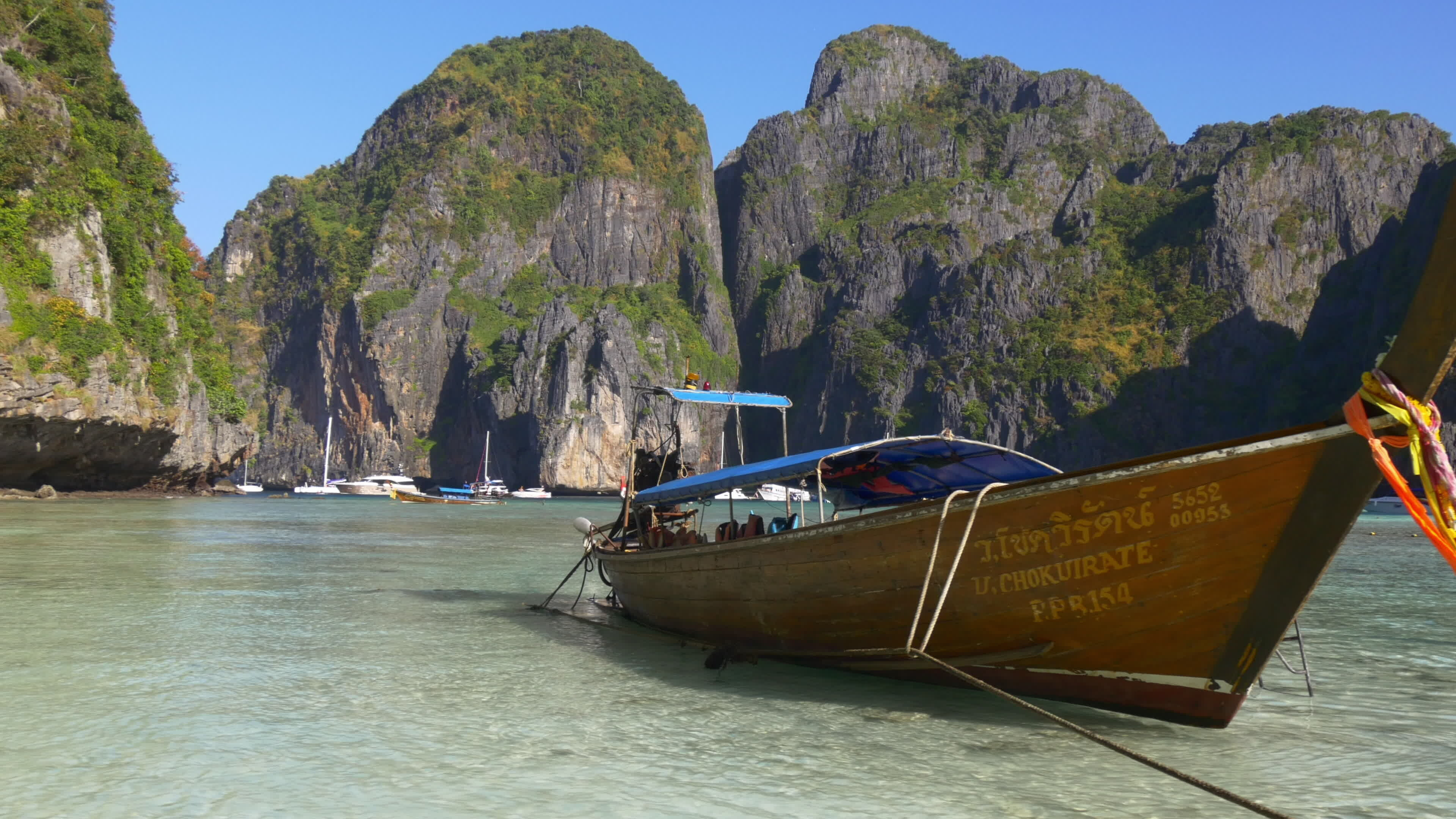 Phi Phi: Thailand, Archipelago, Beach. 3840x2160 4K Background.