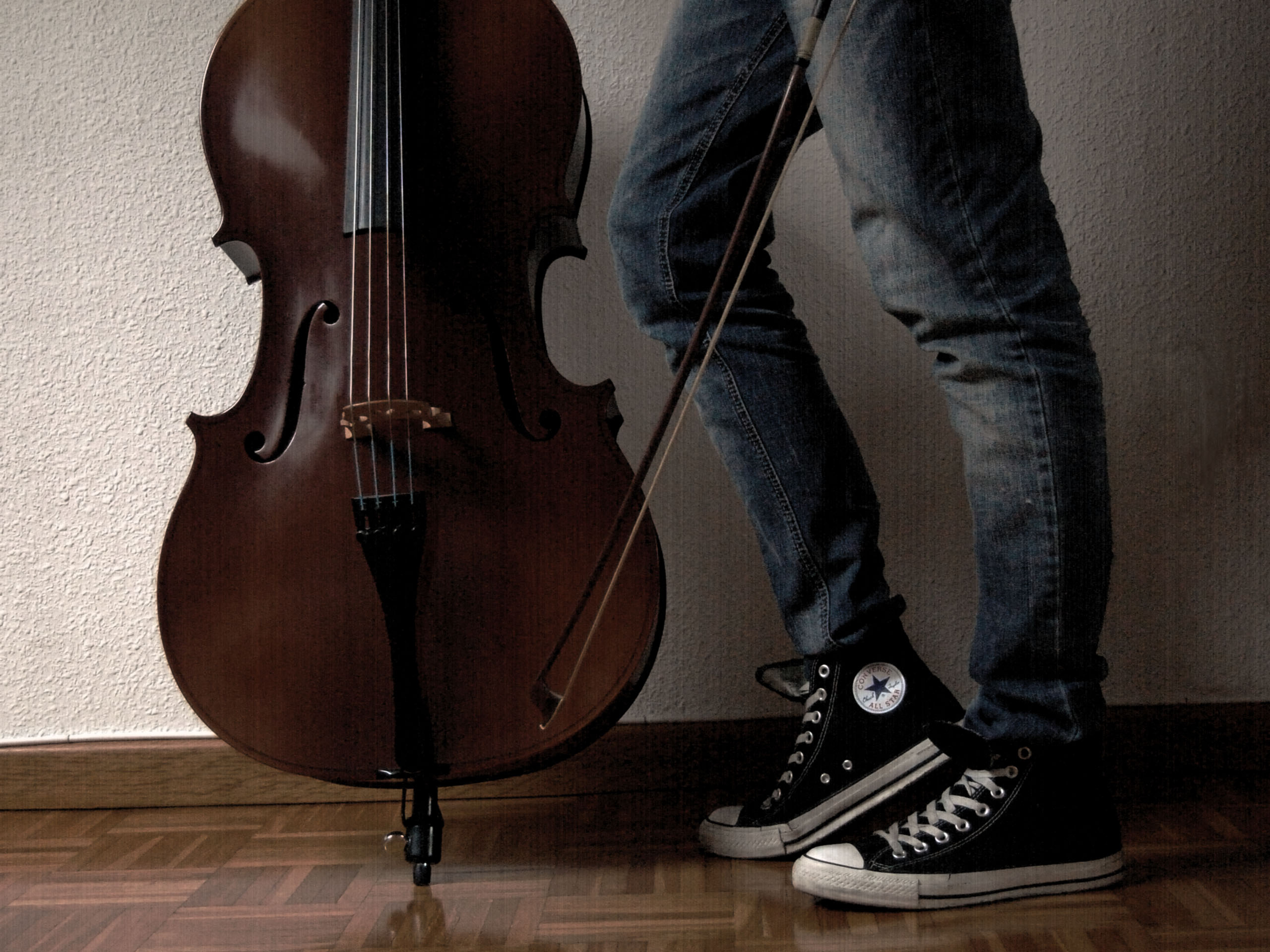 Violoncello: Cello, String Instrument, Violinist, French Bow, Maple Wood Corpus. 2560x1920 HD Background.