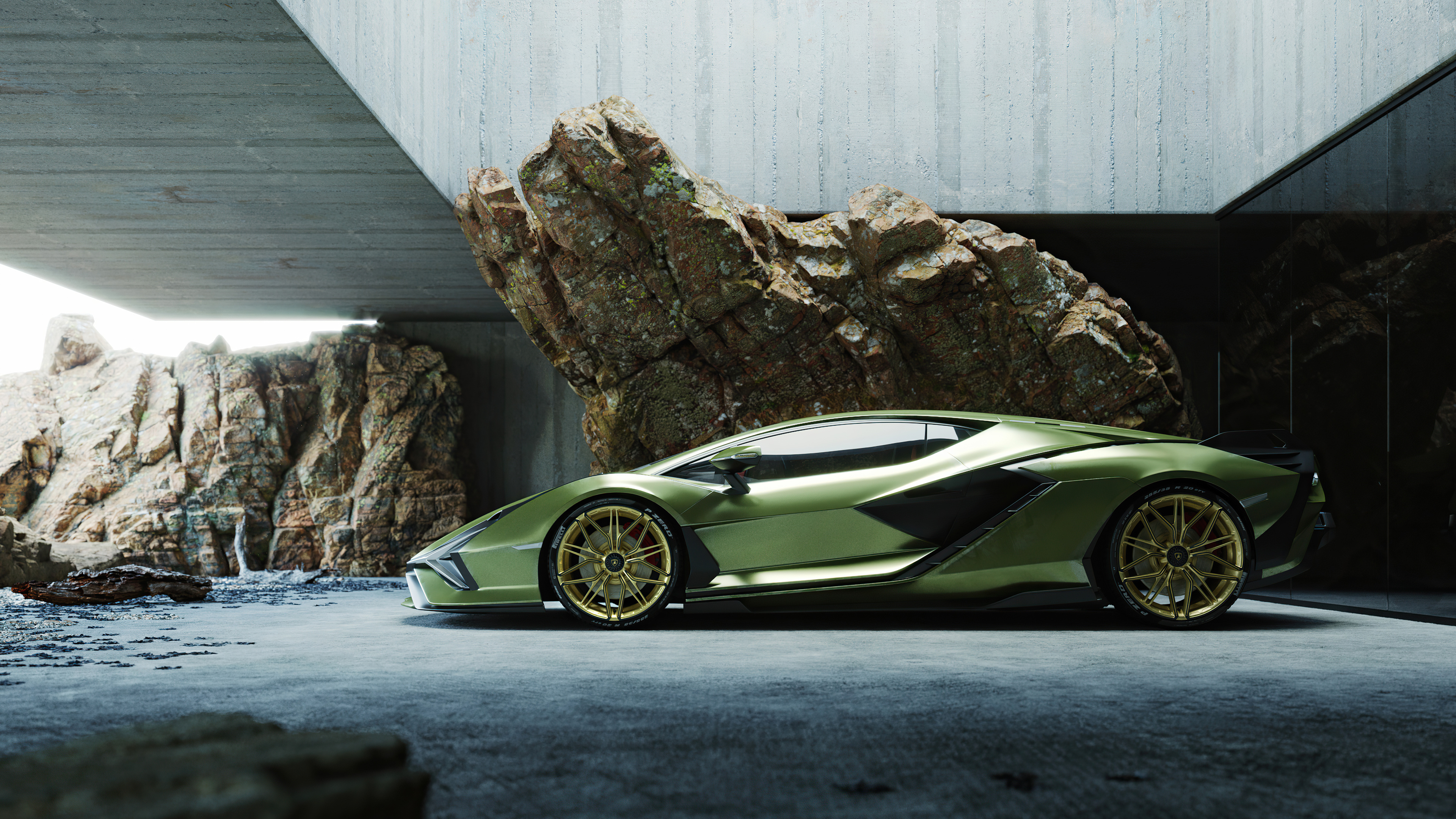 Lamborghini Sian, Exquisite design, Powerful performance, Automotive masterpiece, 3840x2160 4K Desktop