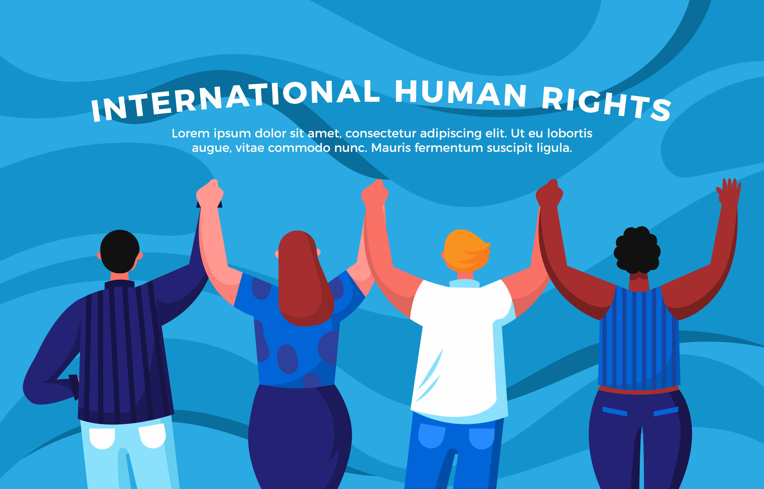 Solidarity in Human Rights Day 3549476 Vector Art 2500x1600