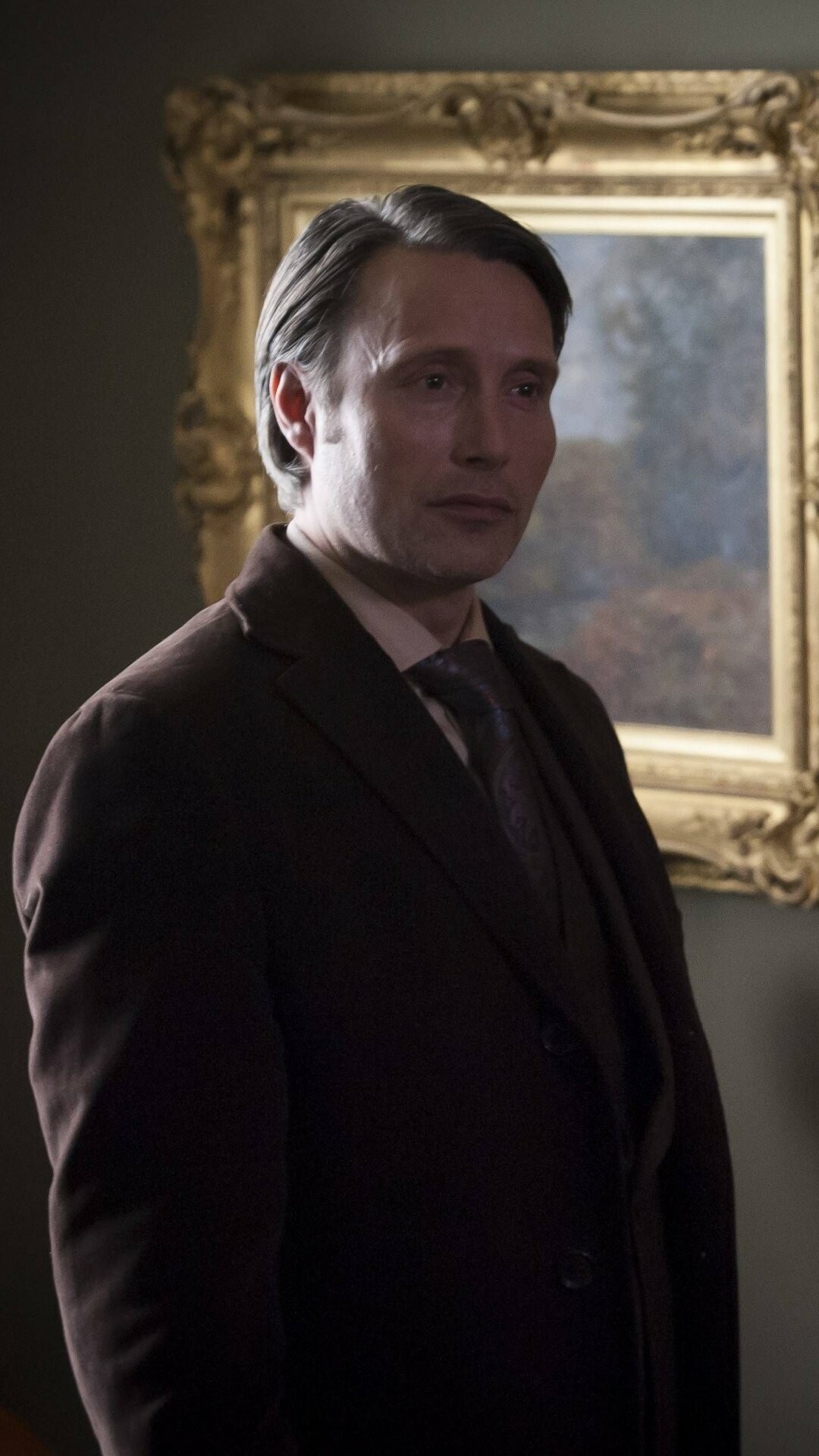 Hannibal (TV Series): TV show, Dr. Lecter, a cannibalistic serial killer, who works behind Graham's back. 1080x1920 Full HD Background.