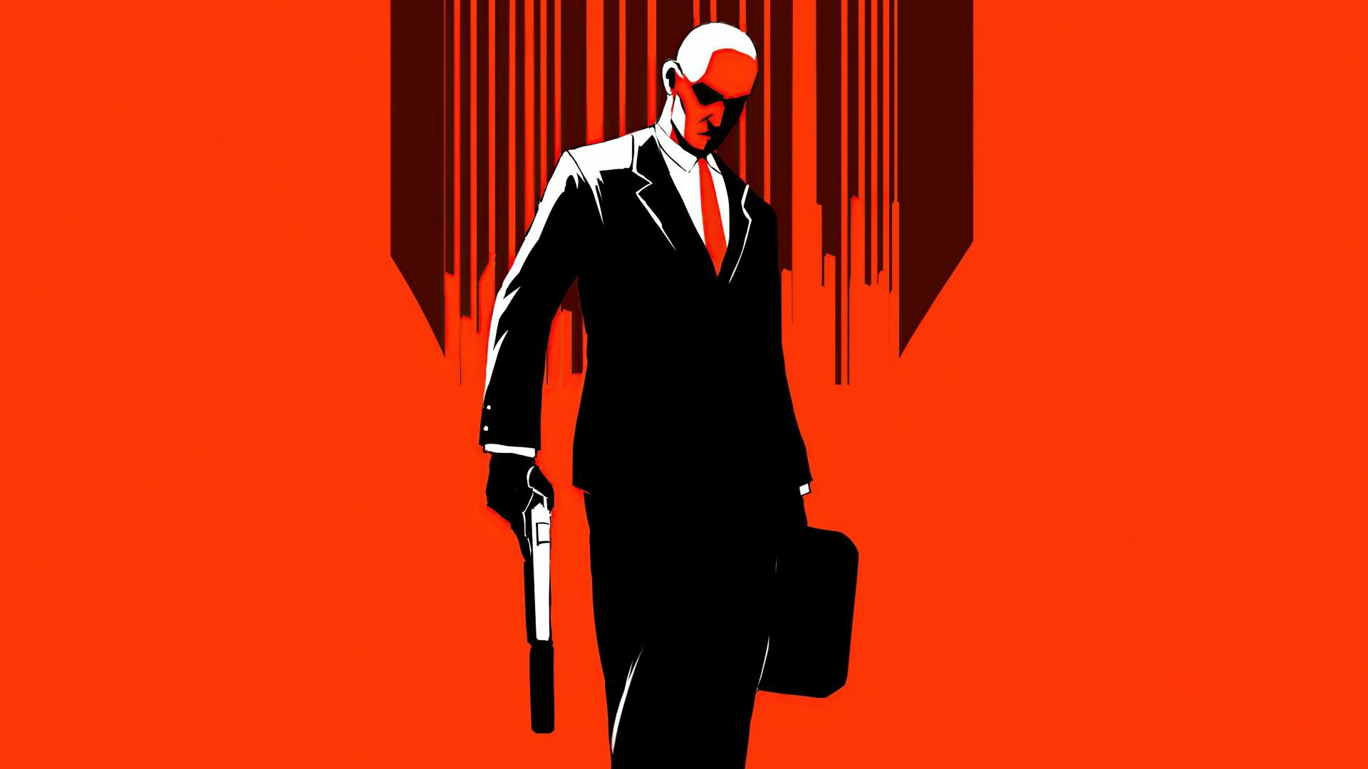 Hitman (Game): A stealth shooter franchise, The ultimate spy thriller story. 1920x1080 Full HD Background.