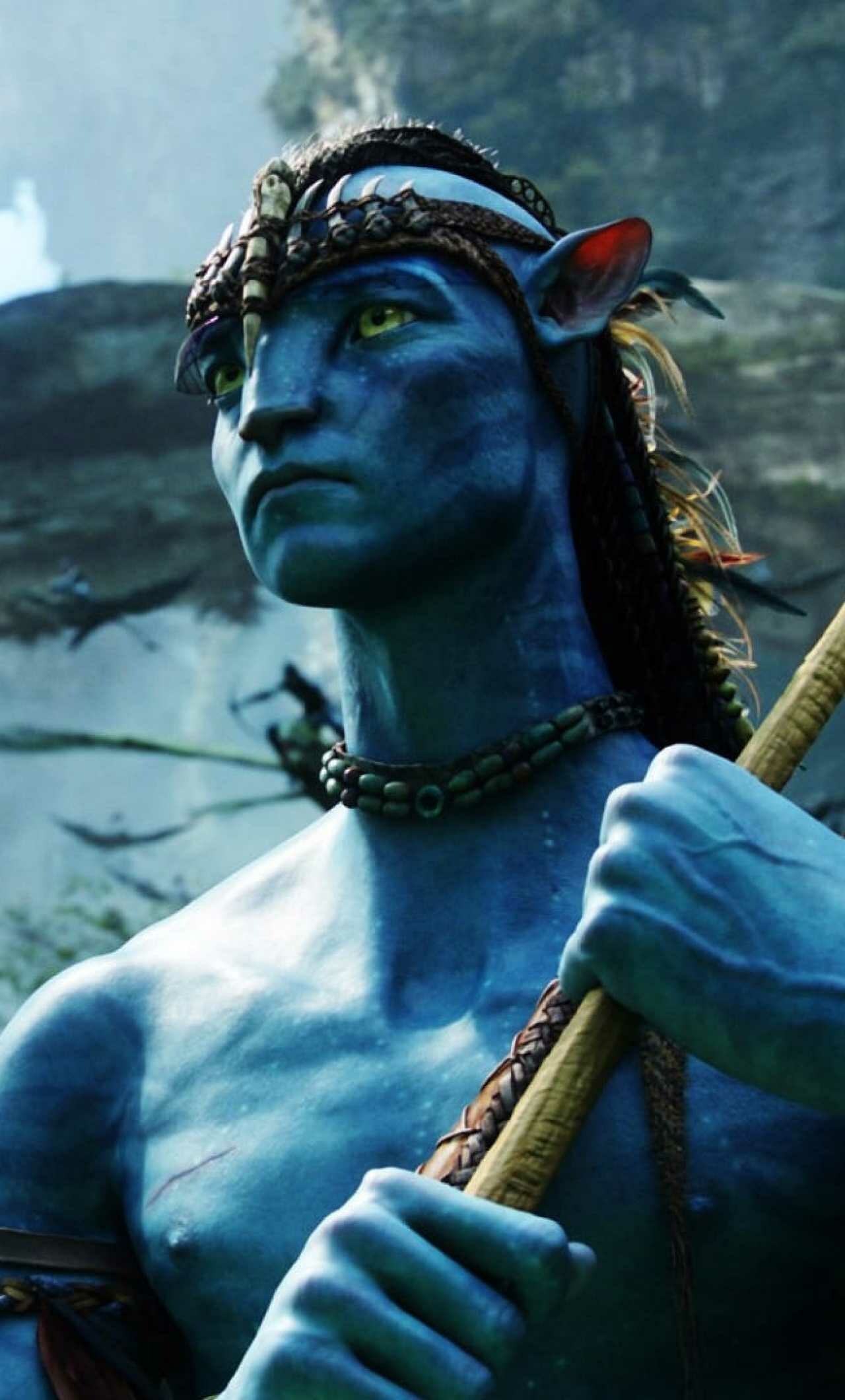 Avatar: Sam Worthington as Jake Sully. 1280x2120 HD Background.