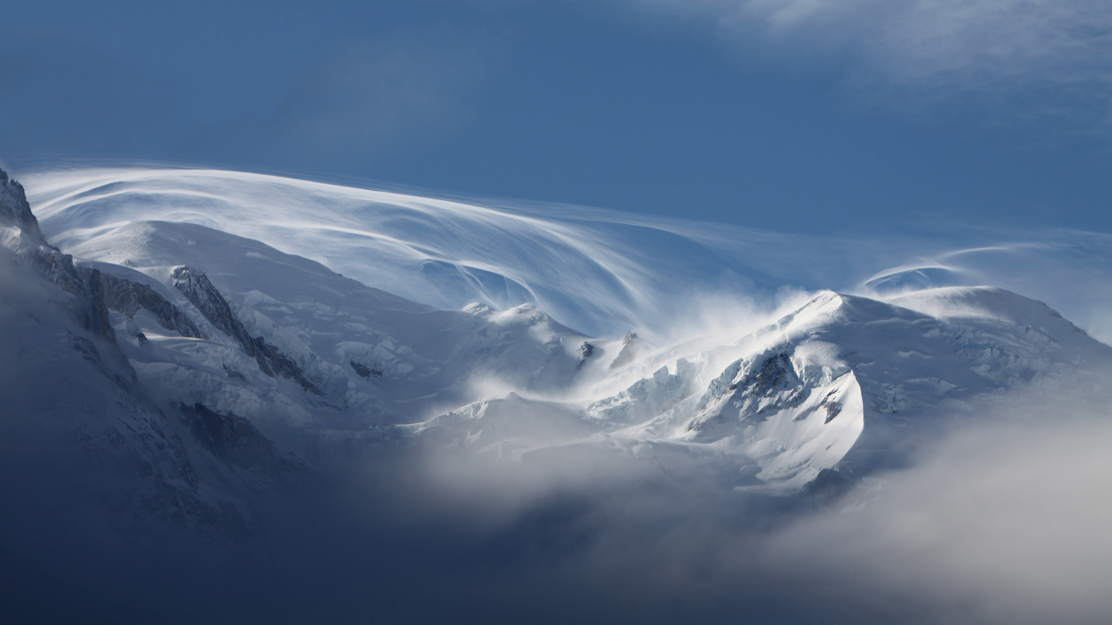 Ice storm, Snowy mountains, Winter landscapes, Nature's fury, 3840x2160 4K Desktop