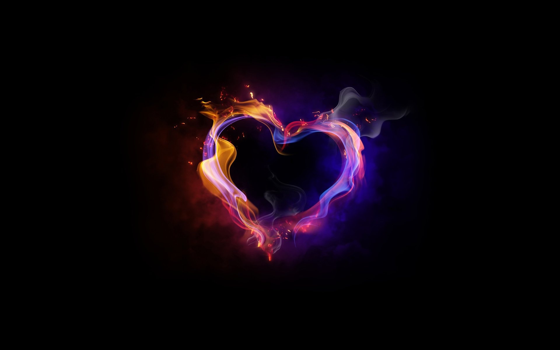 Heart shape, Love symbol, Romantic gesture, Colorful, 1920x1200 HD Desktop