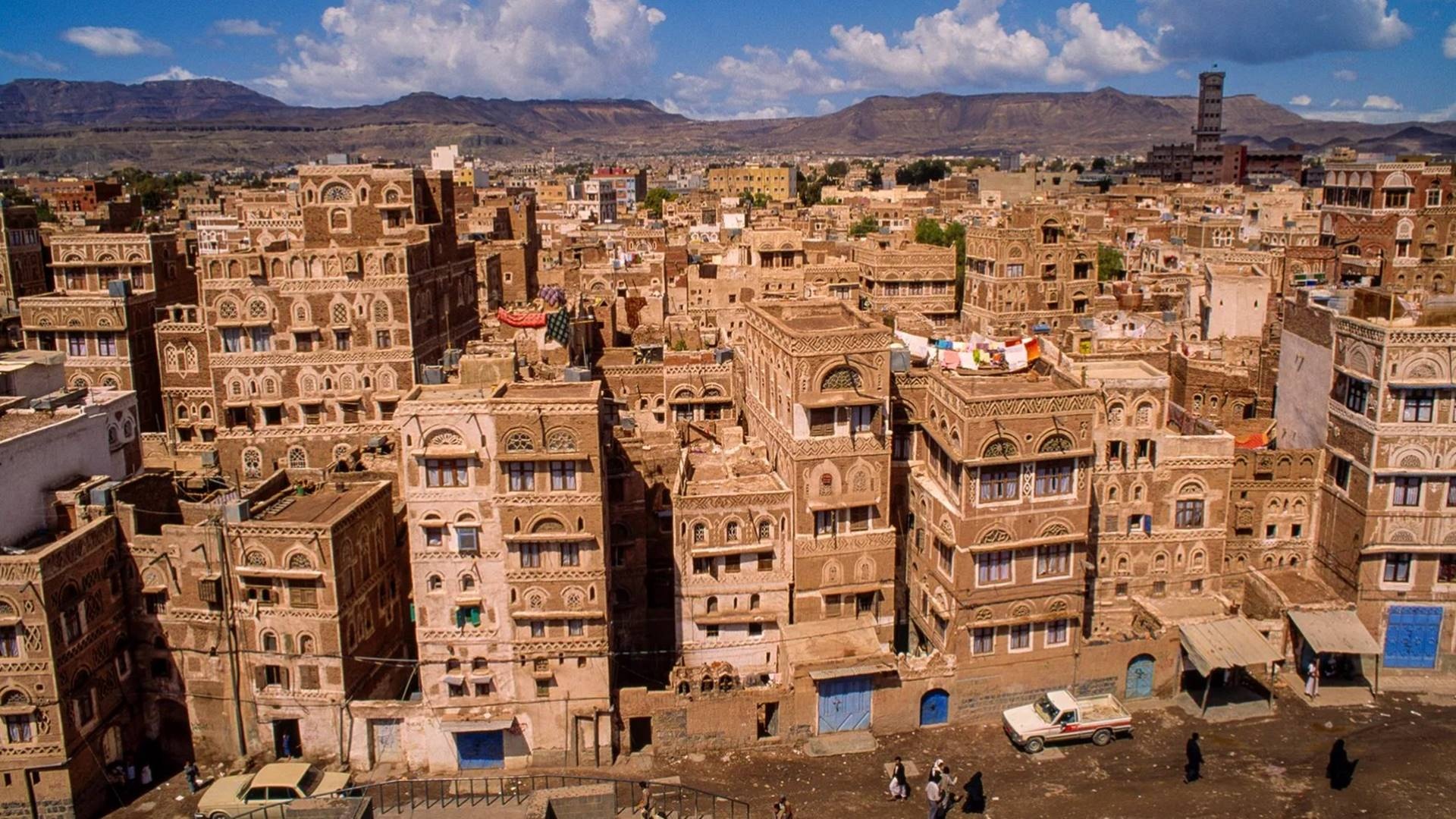 Mud houses, Sanaa, Ancient skyscrapers, Yemen, 1920x1080 Full HD Desktop