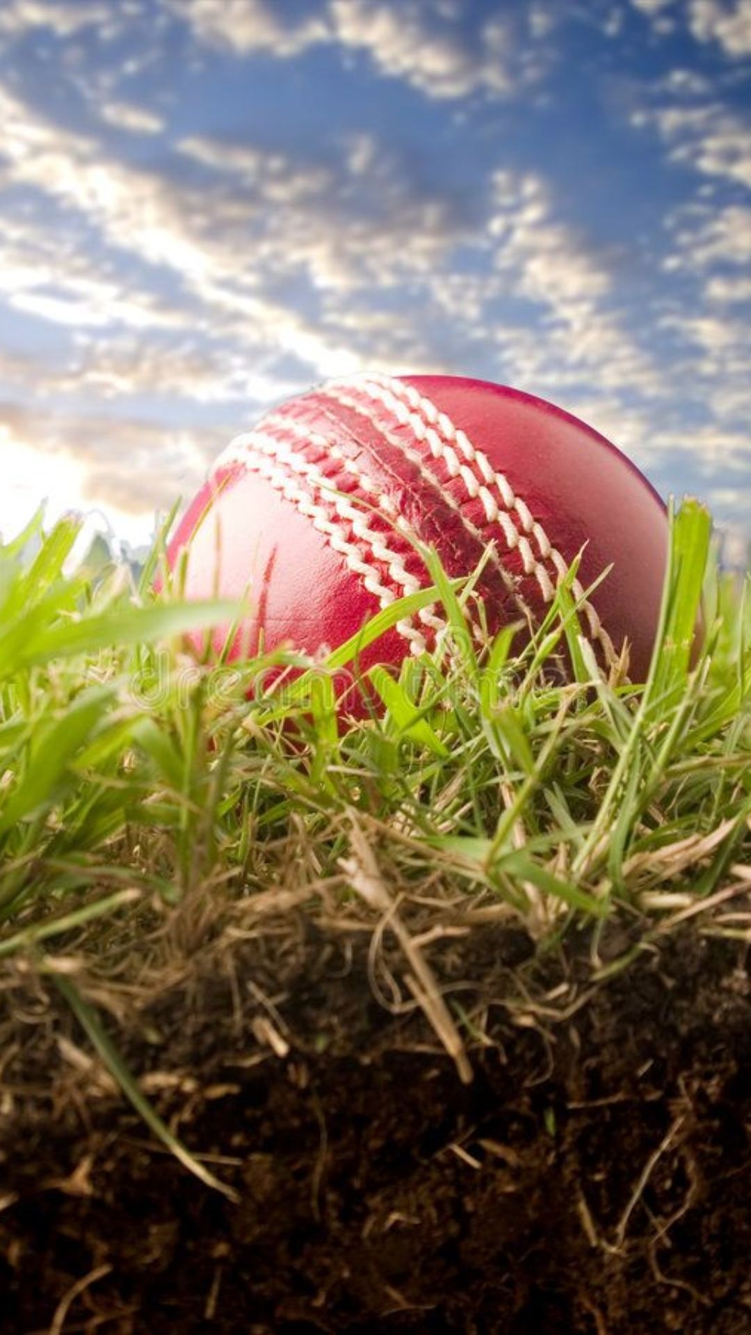Cricket: First-class level cricket ball - hard and solid ball, Outdoor sports equipment. 1080x1920 Full HD Wallpaper.