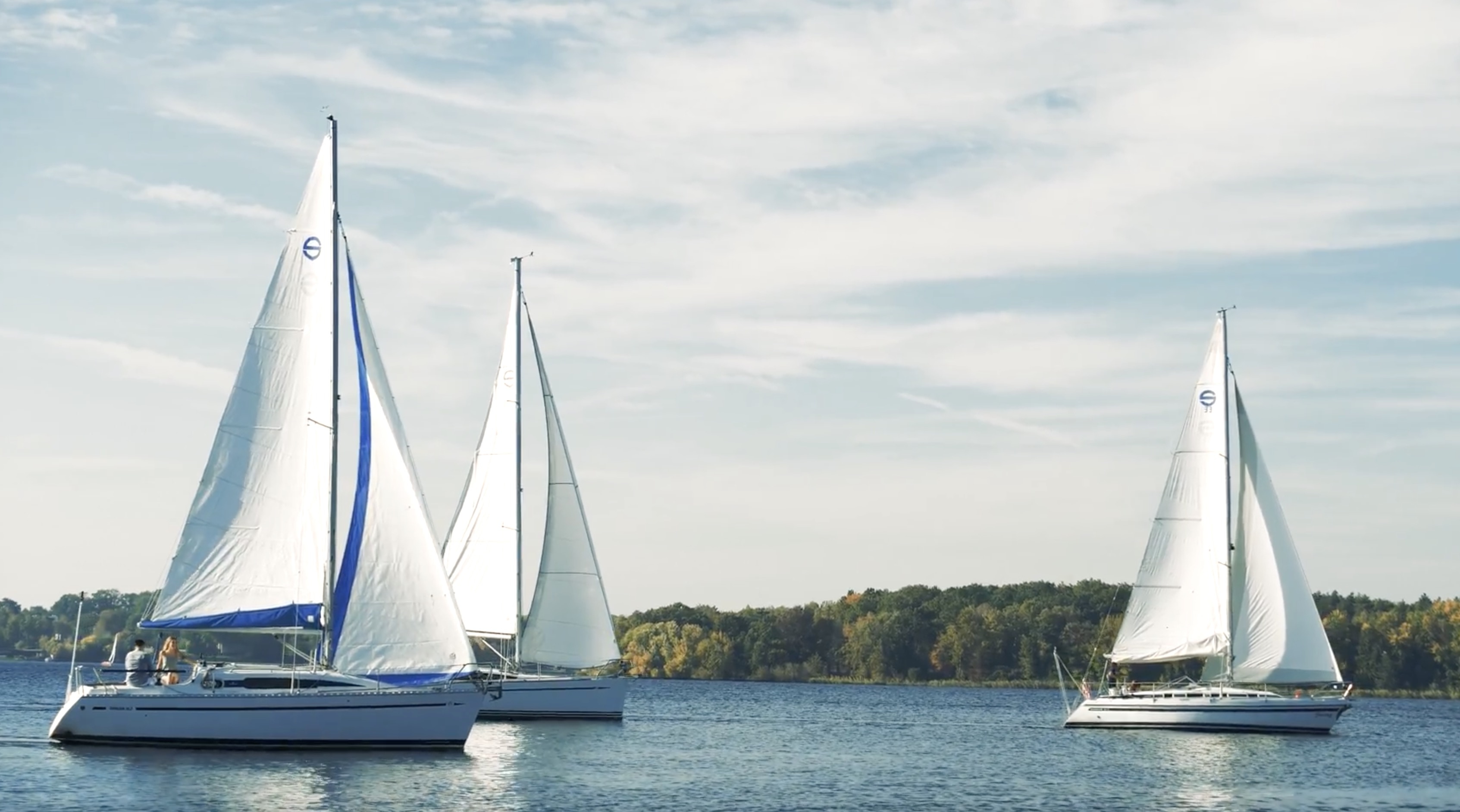 Sailing: Yacht charter, Skippered sailing trip in Berlin, A voyage at the sea. 3390x1890 HD Background.