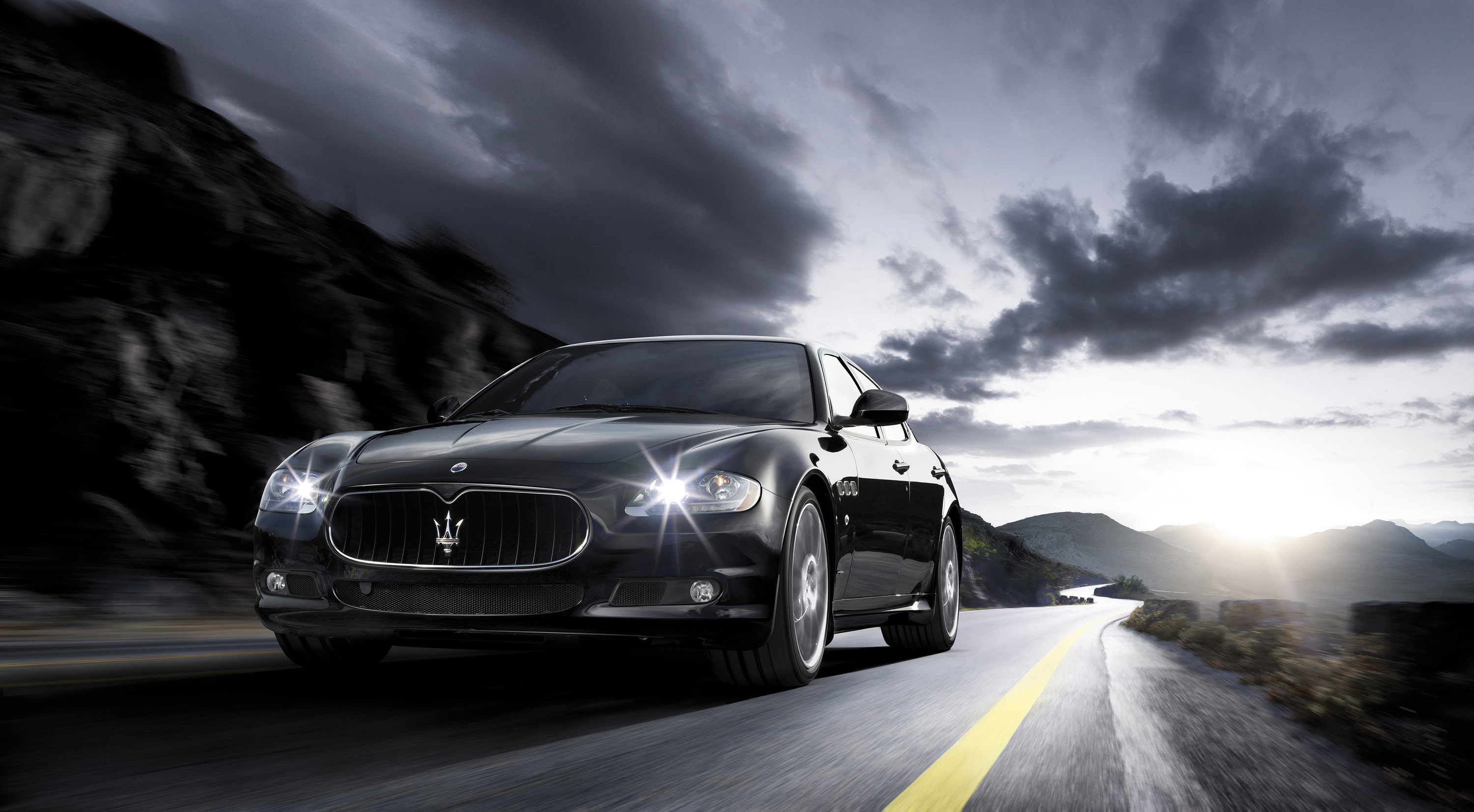 Maserati Quattroporte, Sport GT S edition, 2010 model, Luxury car, 3000x1660 HD Desktop