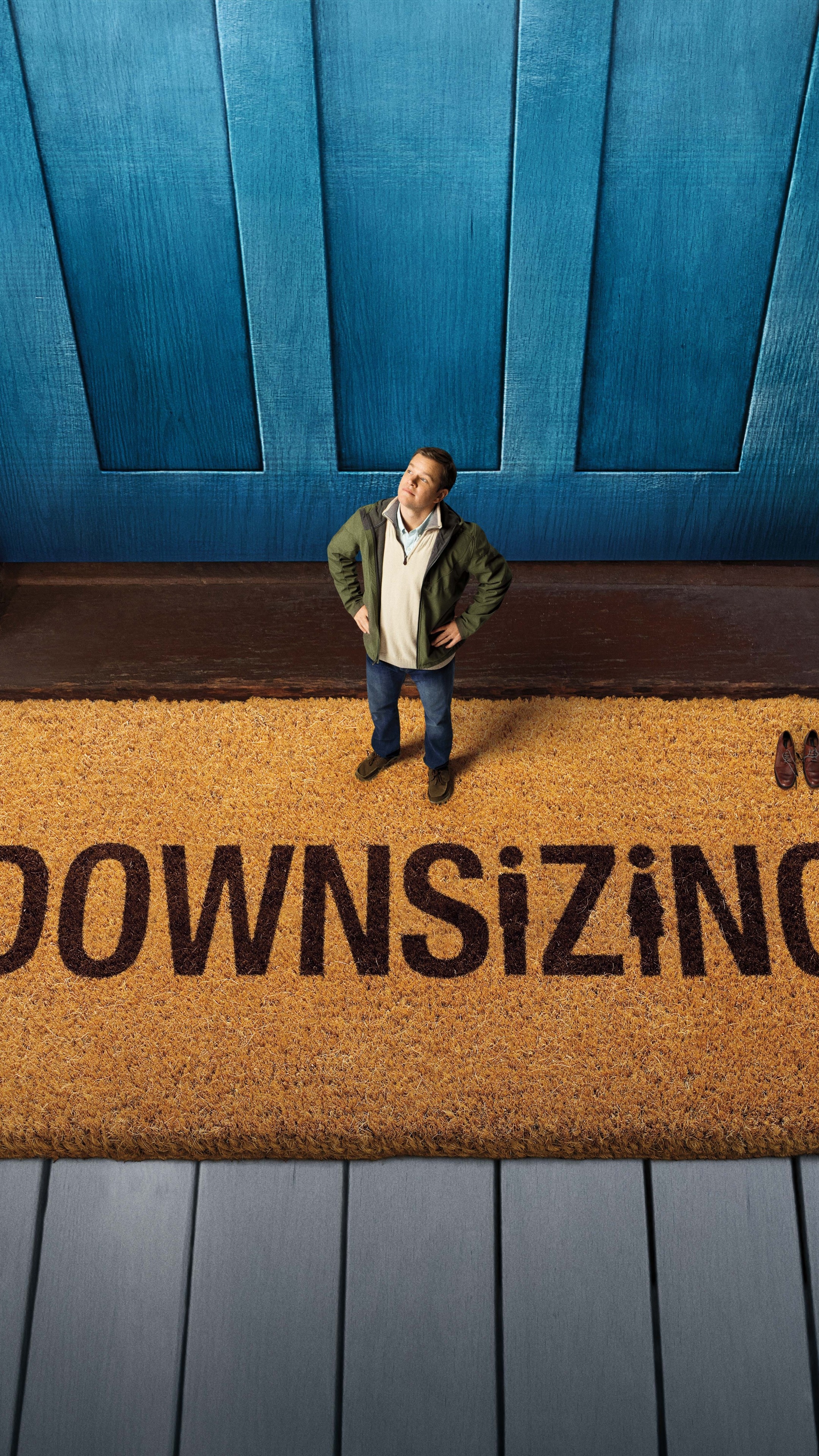 Downsizing Wallpaper, Matt Damon, Comedy Film, 5K Resolution, 2160x3840 4K Phone
