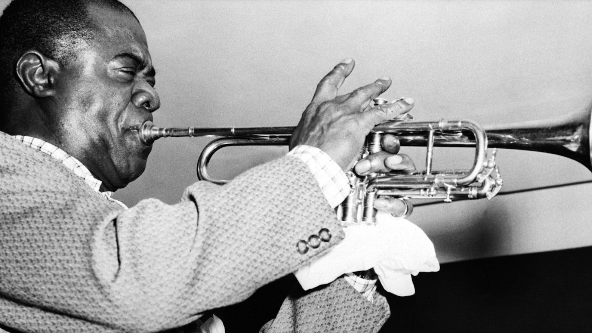 Louis Armstrong, Jazz legend, Saxophone player, Music wallpapers, 1920x1080 Full HD Desktop