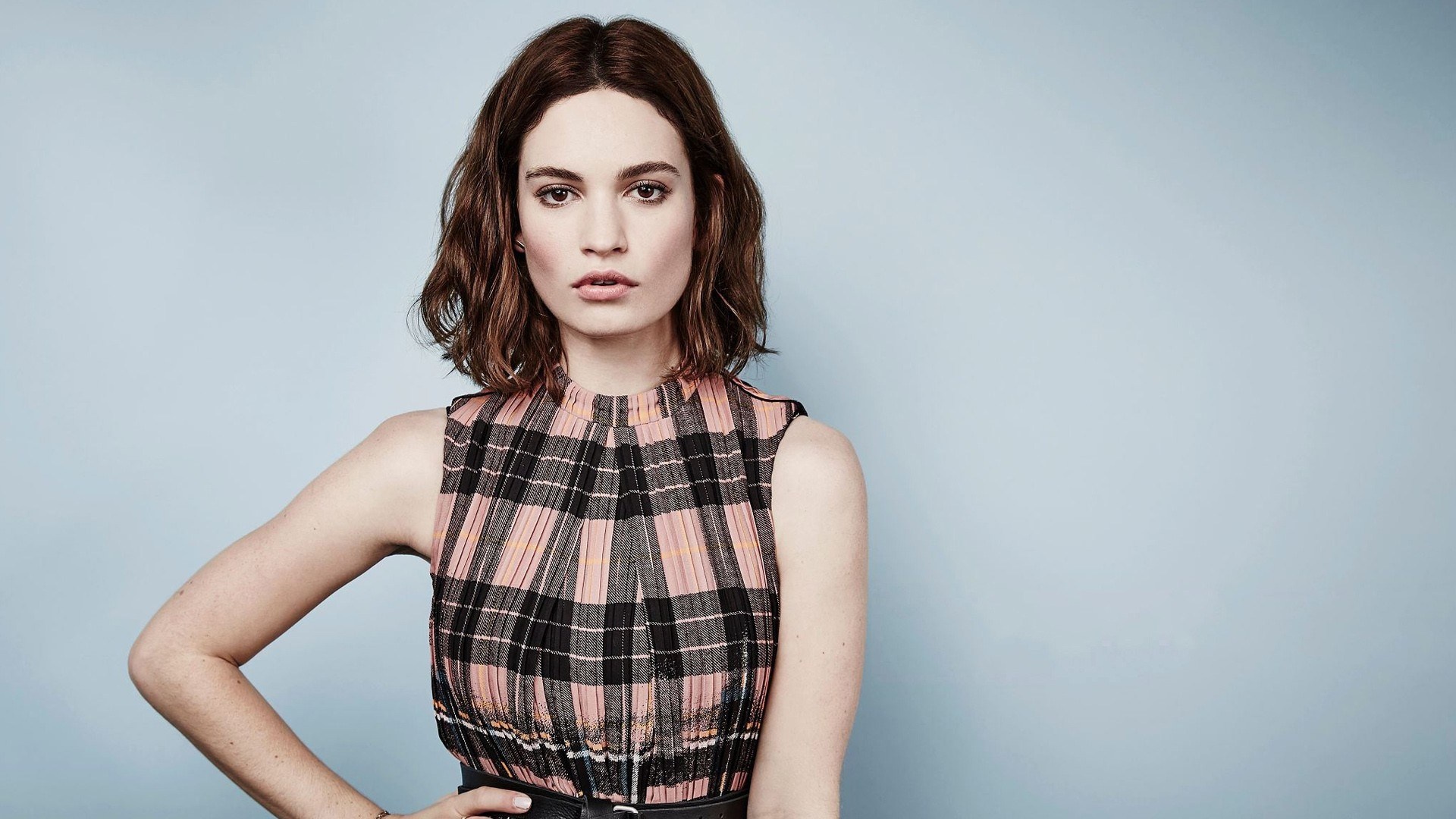 Lily James HD, Posted by Ethan Thompson, 1920x1080 Full HD Desktop