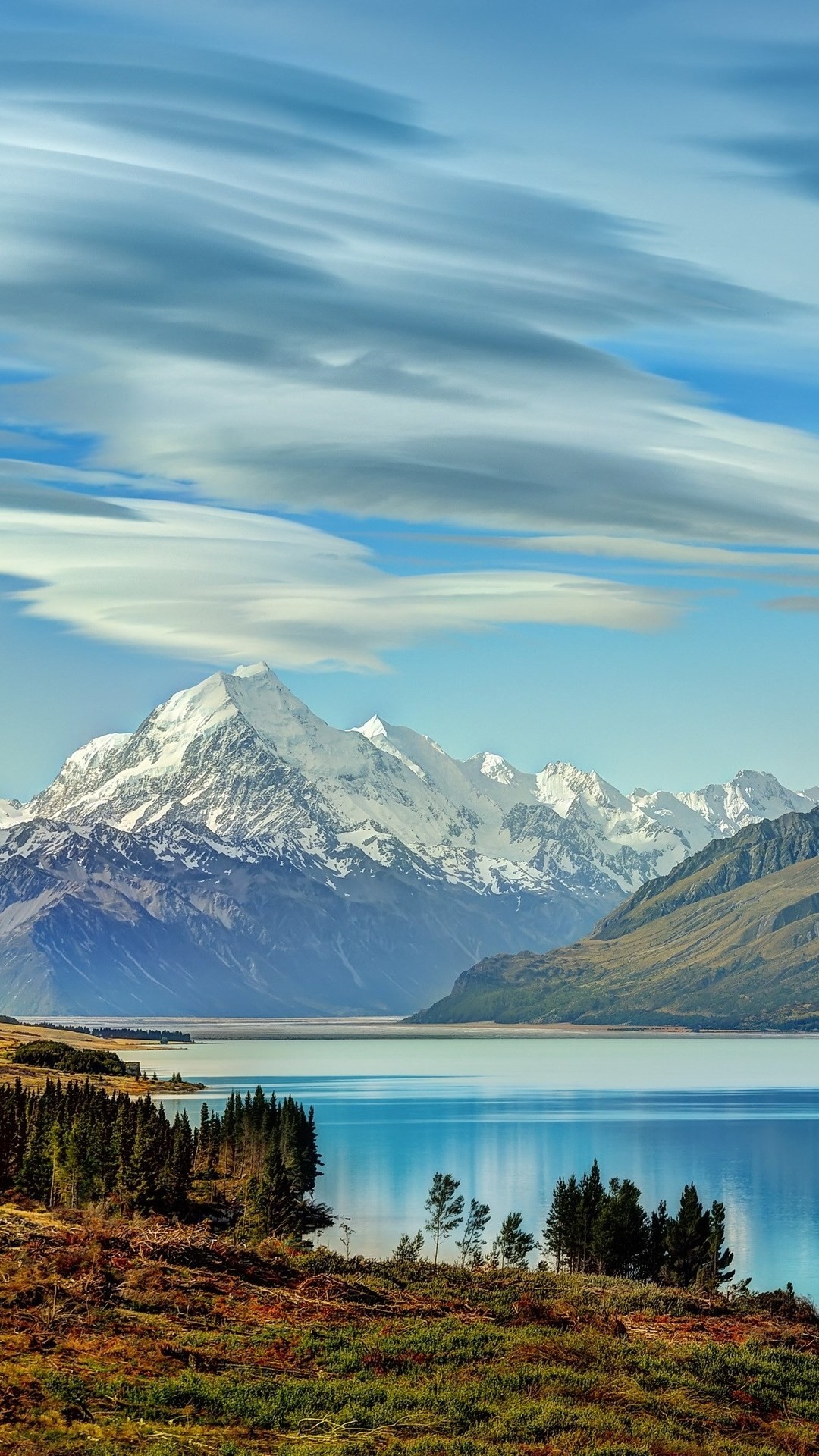 Mackenzie River, Travels, New Zealand, Wallpapers, 1080x1920 Full HD Handy