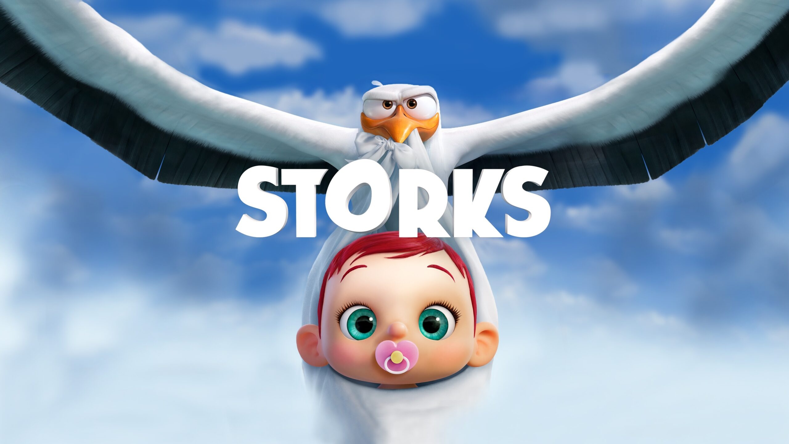 Storks cartoon, Jumpcut Online review, 2560x1440 HD Desktop